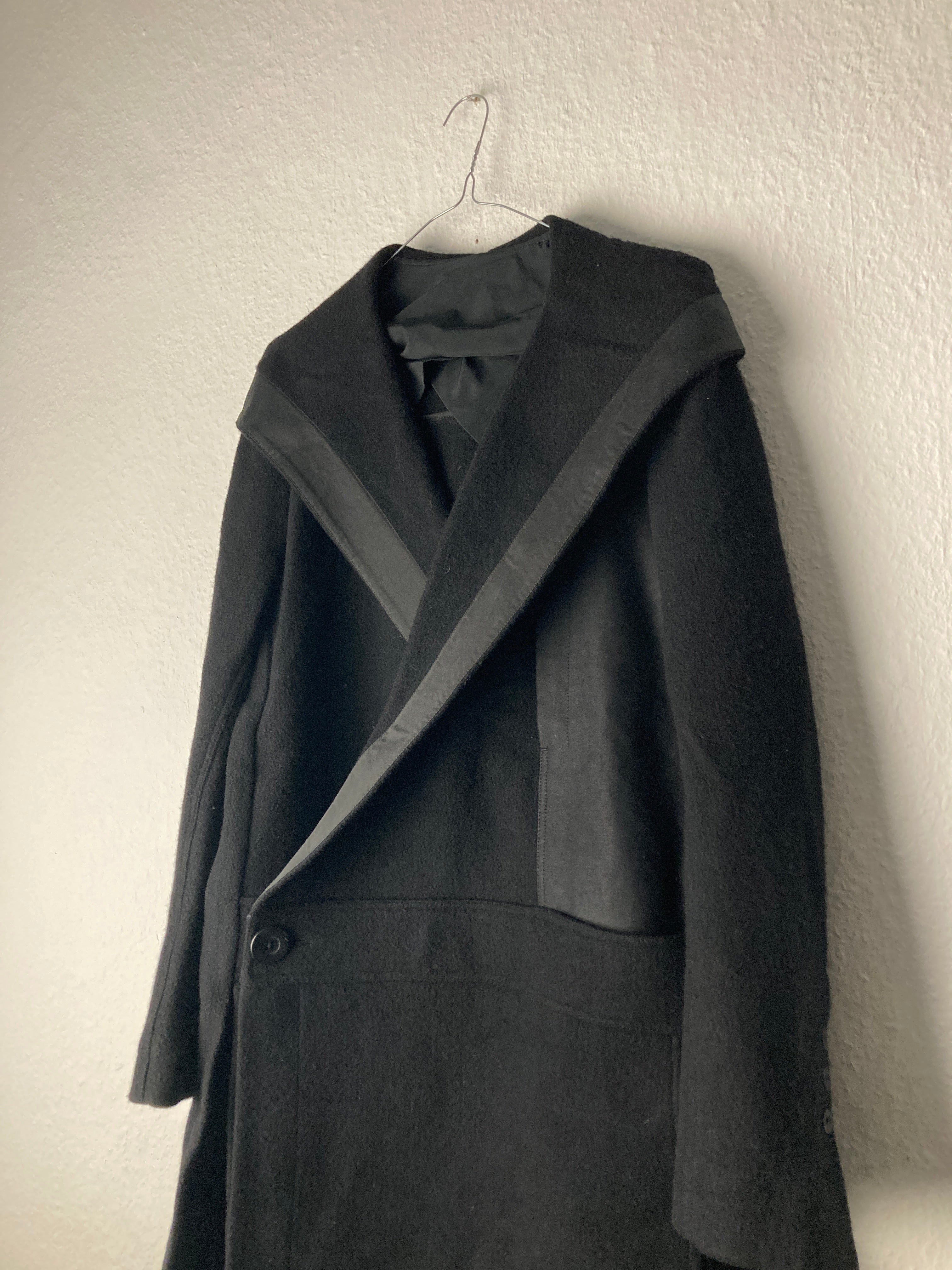 Runway F/W 15 „SPHINX“ Hooded Wool Coat Rick Owens IT50/M