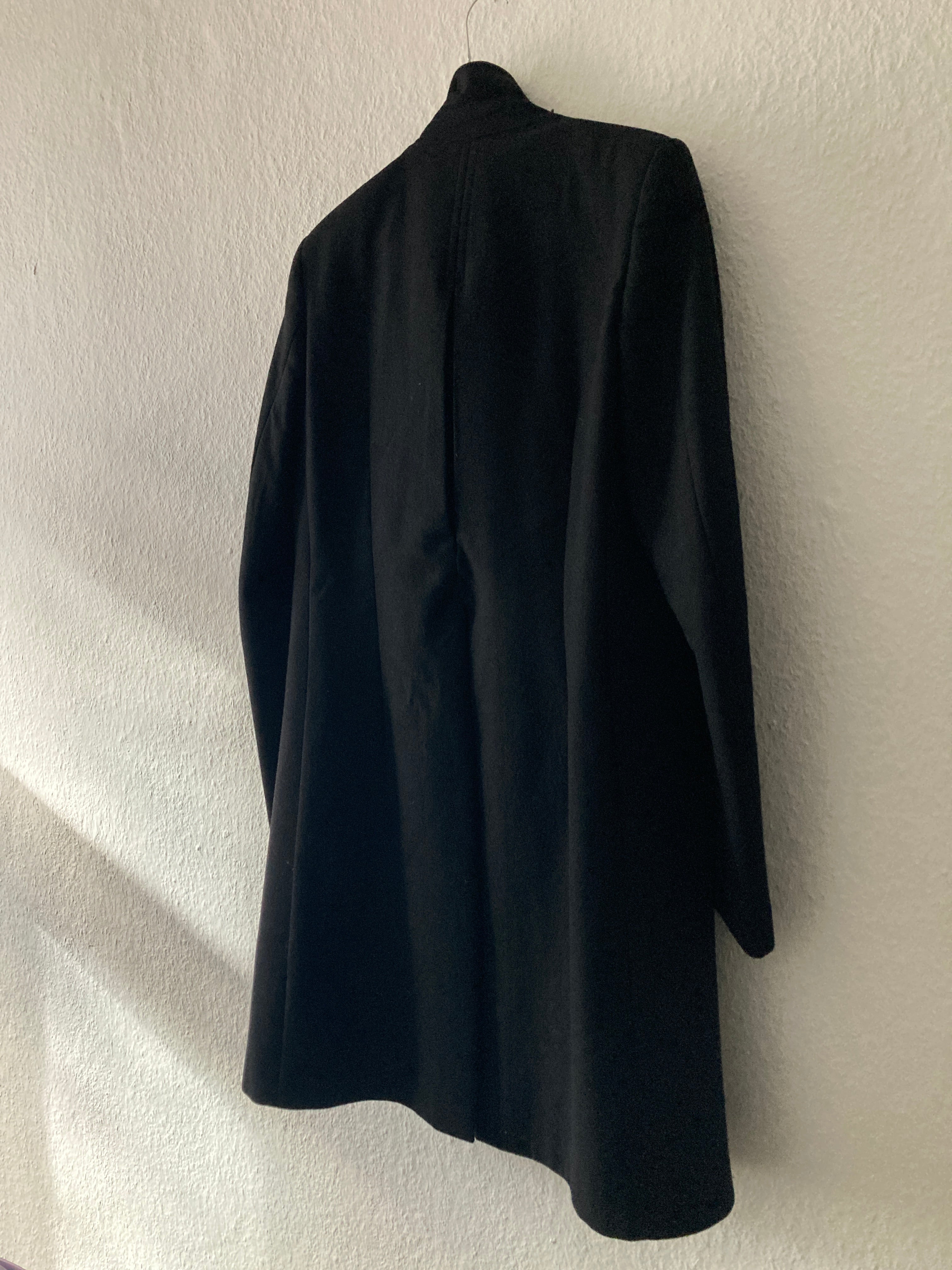 F/W 07 "EXPLODER" Black Cashmere & Wool Officer Coat Rick Owens M