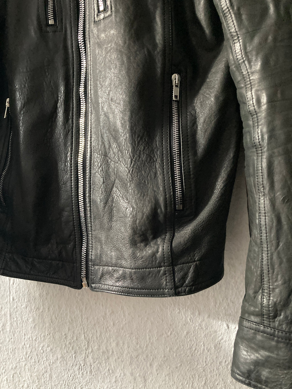 S/S 20 "TECUATL" Heavy Lamb Leather IES Biker Jacket IT50/L