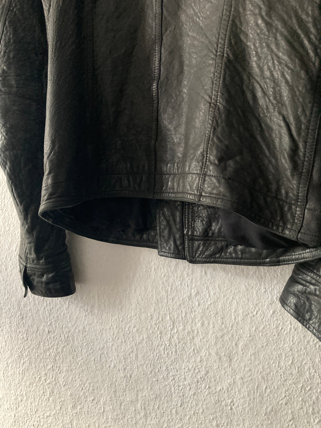 S/S 20 "TECUATL" Heavy Lamb Leather IES Biker Jacket IT50/L