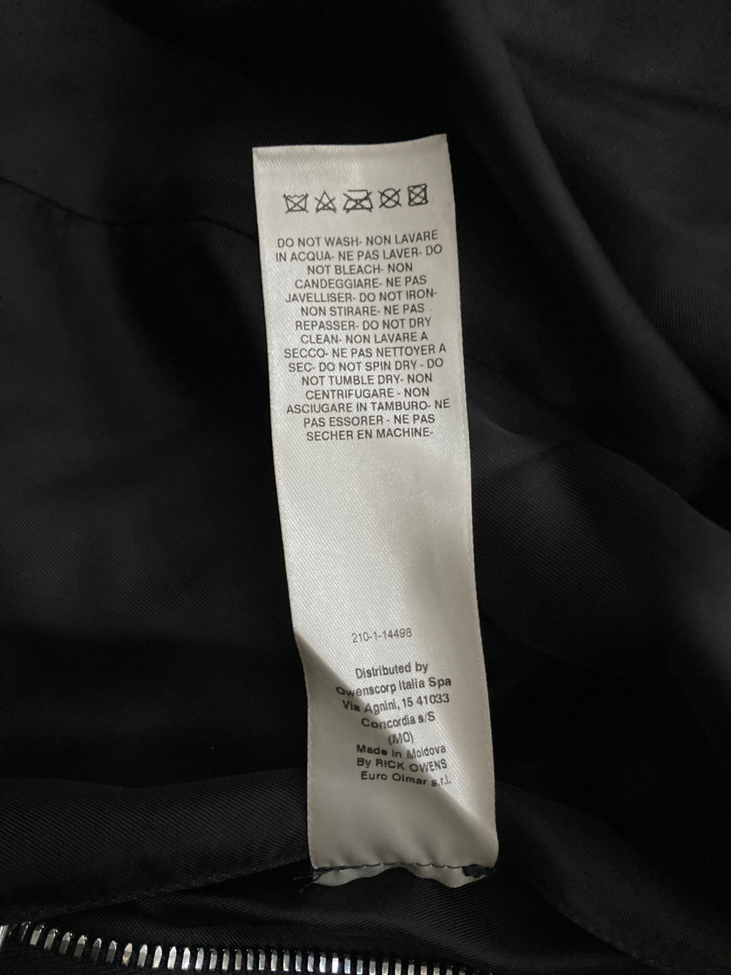 S/S 20 "TECUATL" Heavy Lamb Leather IES Biker Jacket IT50/L