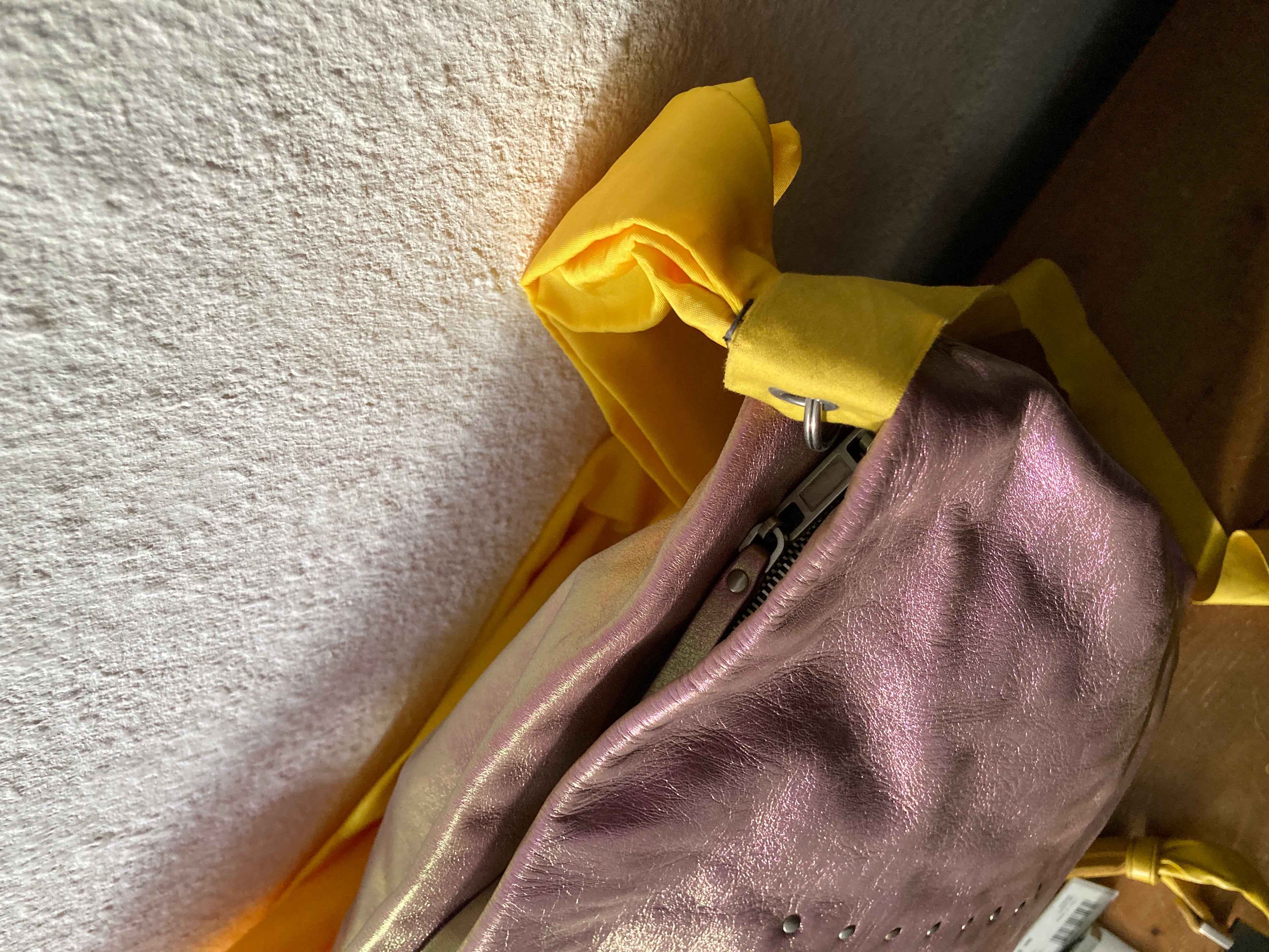 S/S 20 "TECUATL" Iridescent Leather Jumbo Balloon Bag Rick Owens