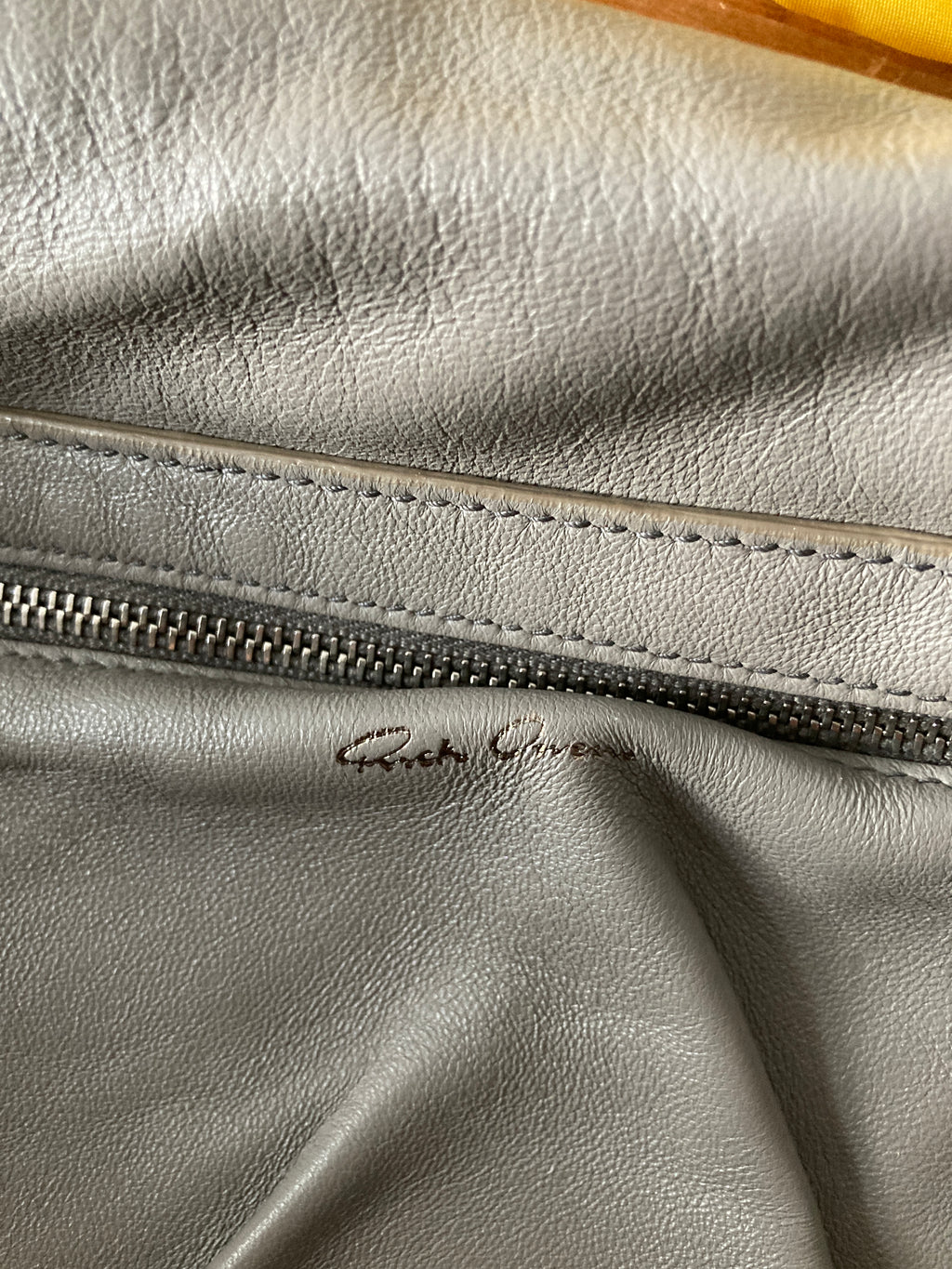 S/S 20 "TECUATL" Iridescent Leather Jumbo Balloon Bag Rick Owens