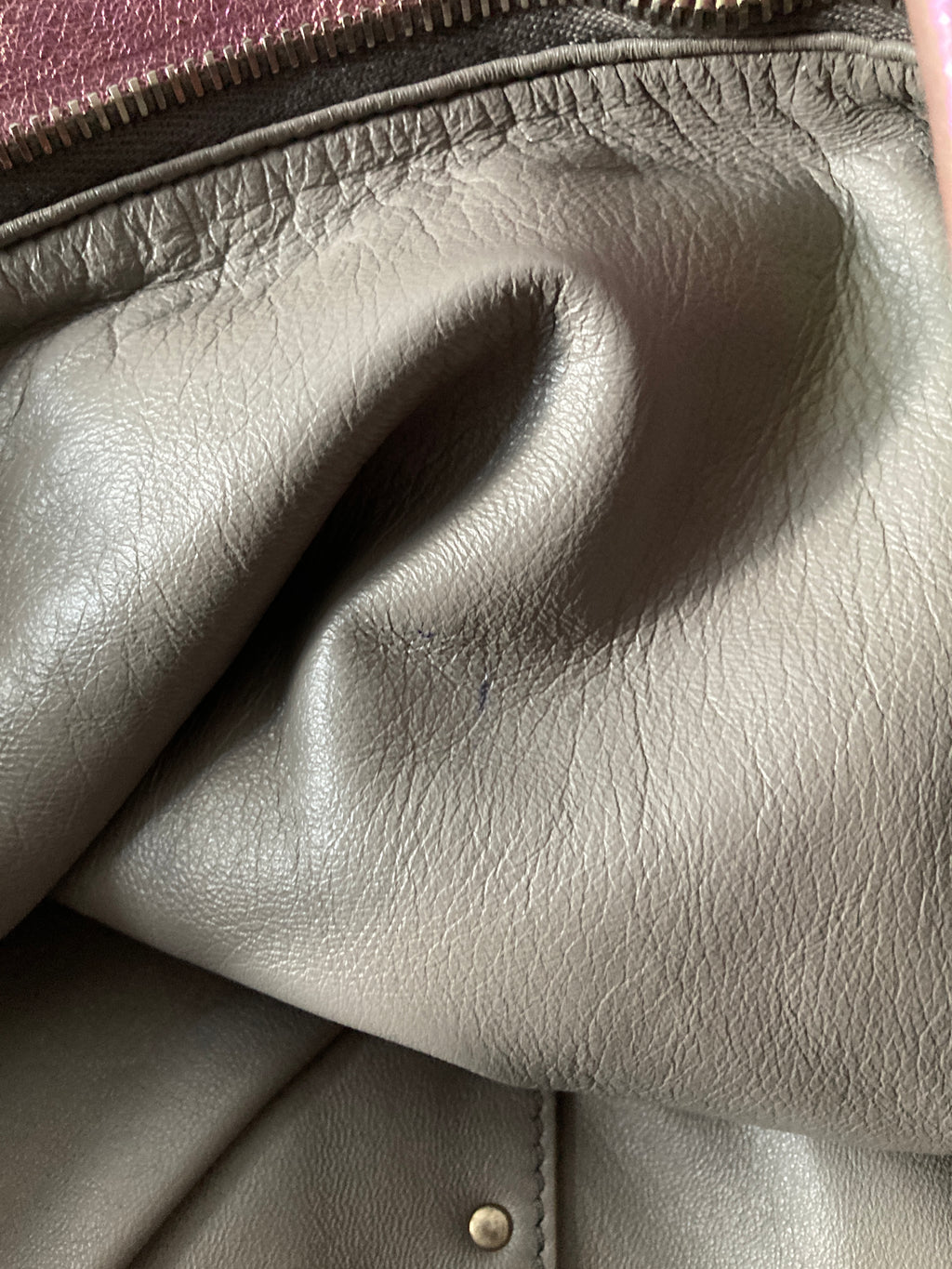 S/S 20 "TECUATL" Iridescent Leather Jumbo Balloon Bag Rick Owens