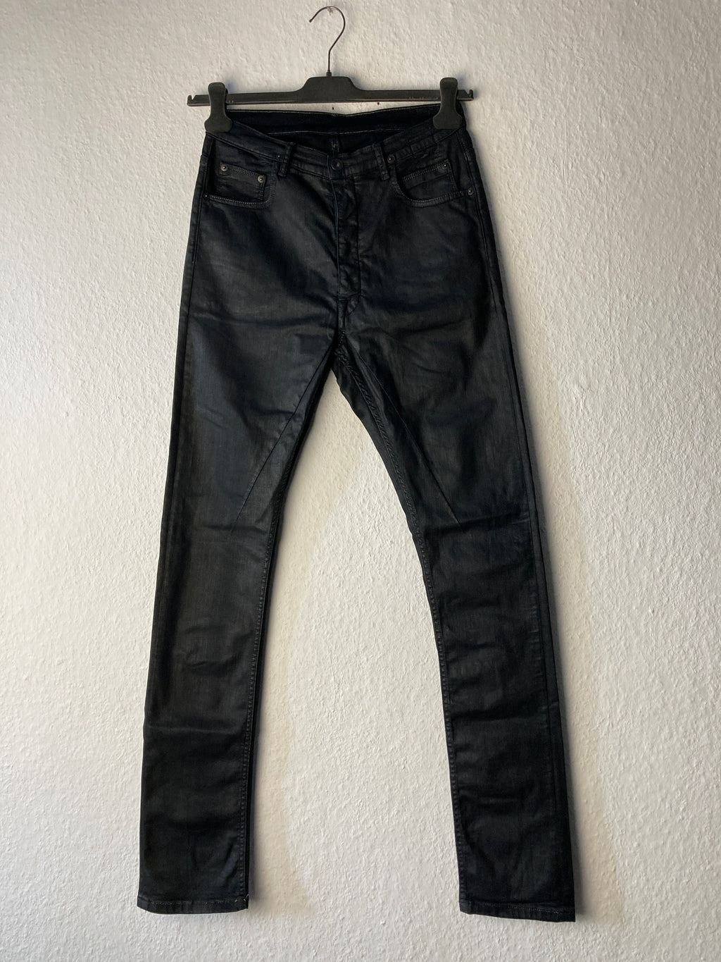 F/W 16 "MASTODON" Waxed Torrence Cut Denim Jeans Rick Owens