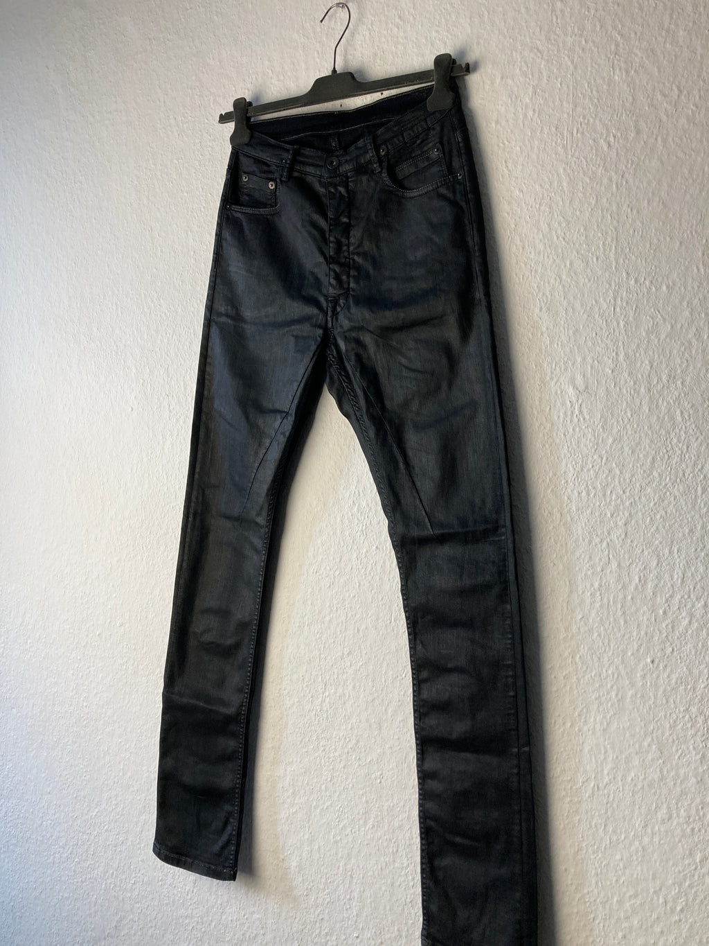 F/W 16 "MASTODON" Waxed Torrence Cut Denim Jeans Rick Owens