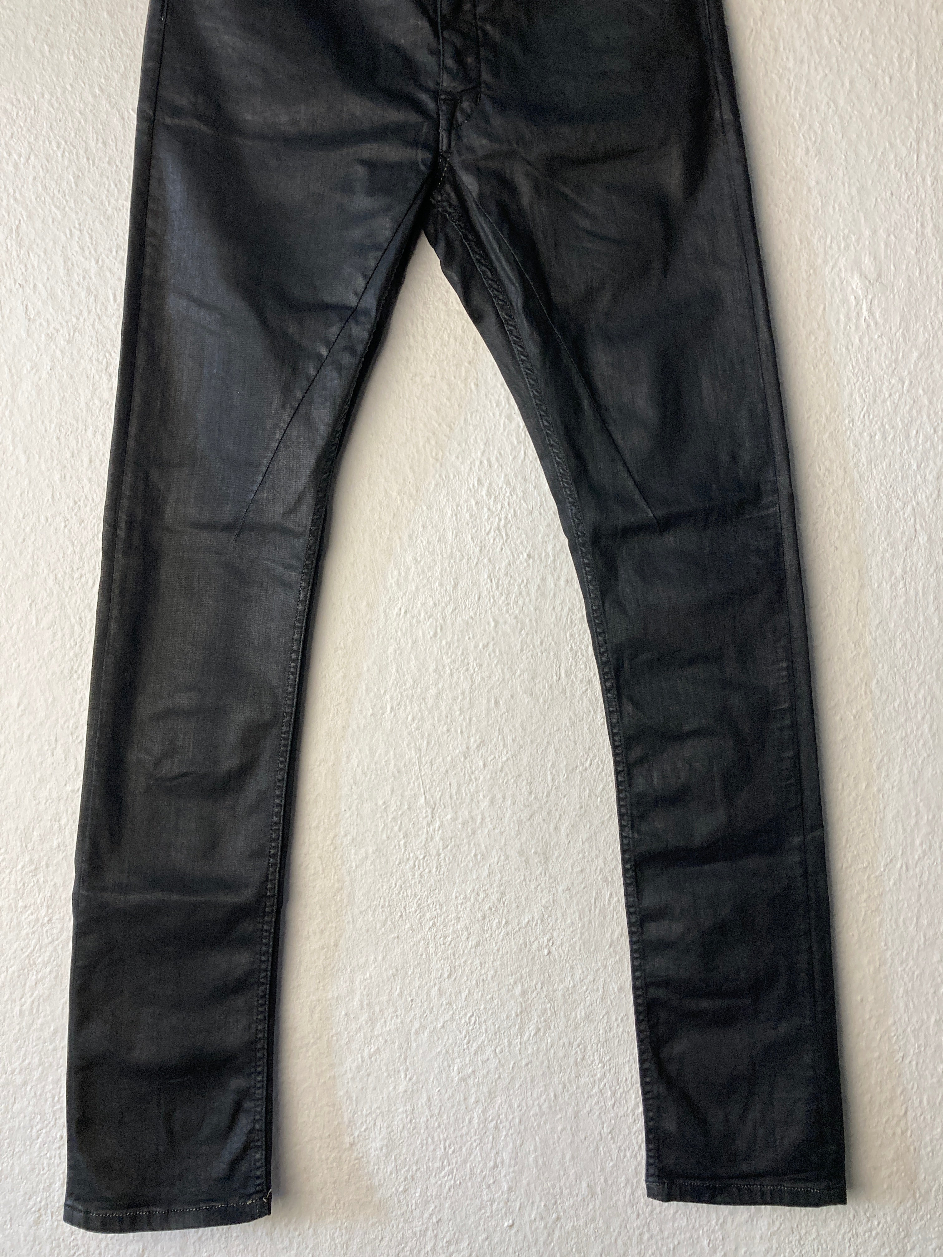 F/W 16 "MASTODON" Waxed Torrence Cut Denim Jeans Rick Owens