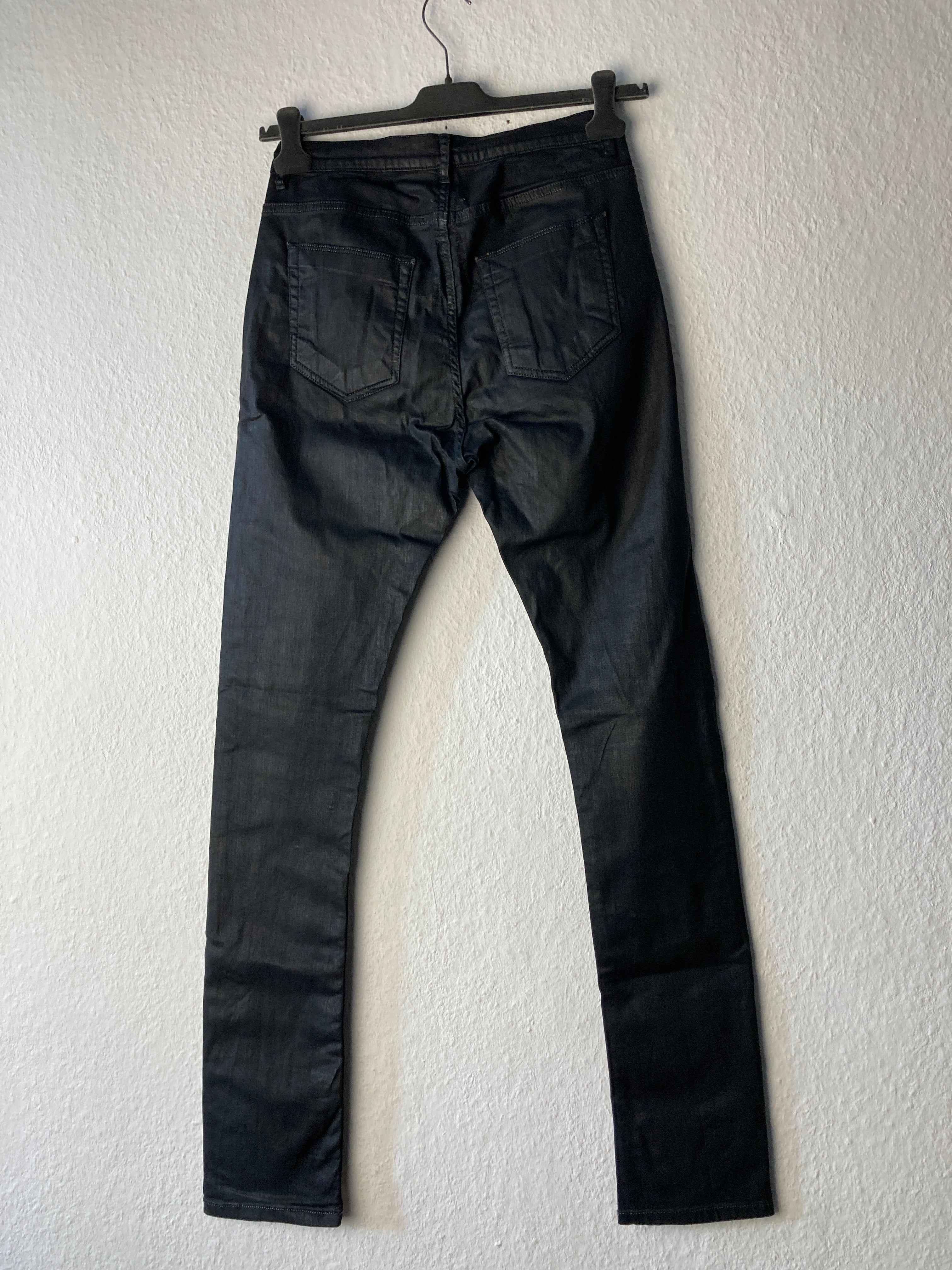 F/W 16 "MASTODON" Waxed Torrence Cut Denim Jeans Rick Owens