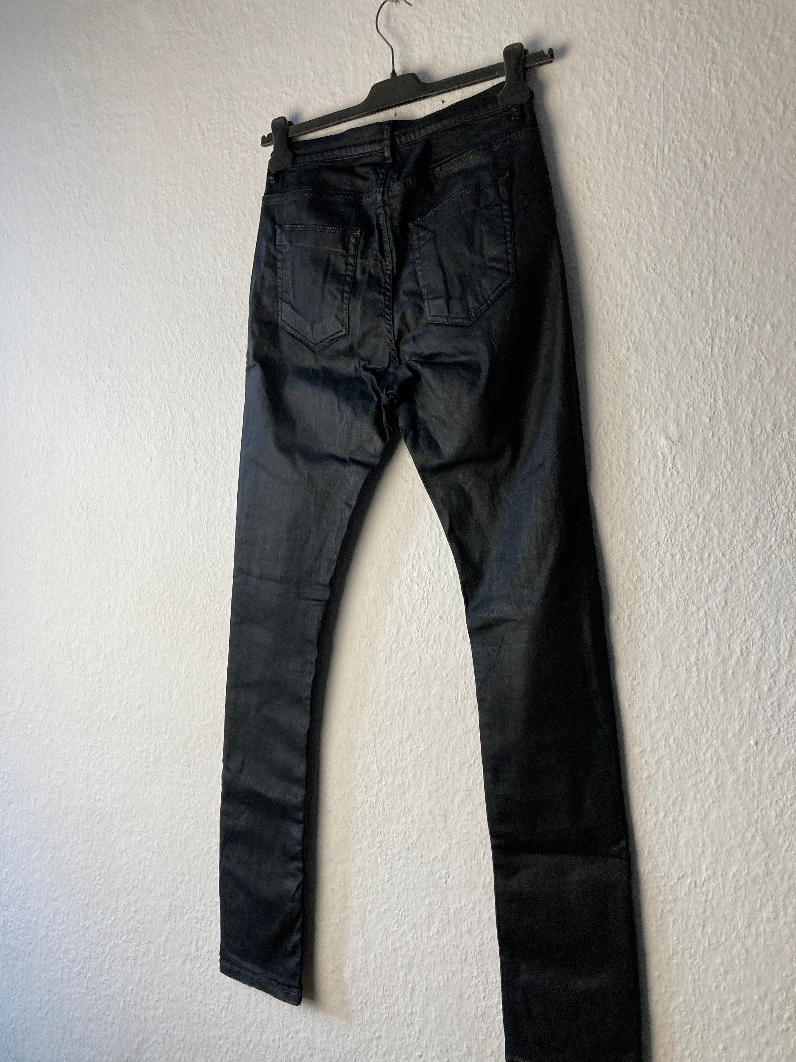 F/W 16 "MASTODON" Waxed Torrence Cut Denim Jeans Rick Owens