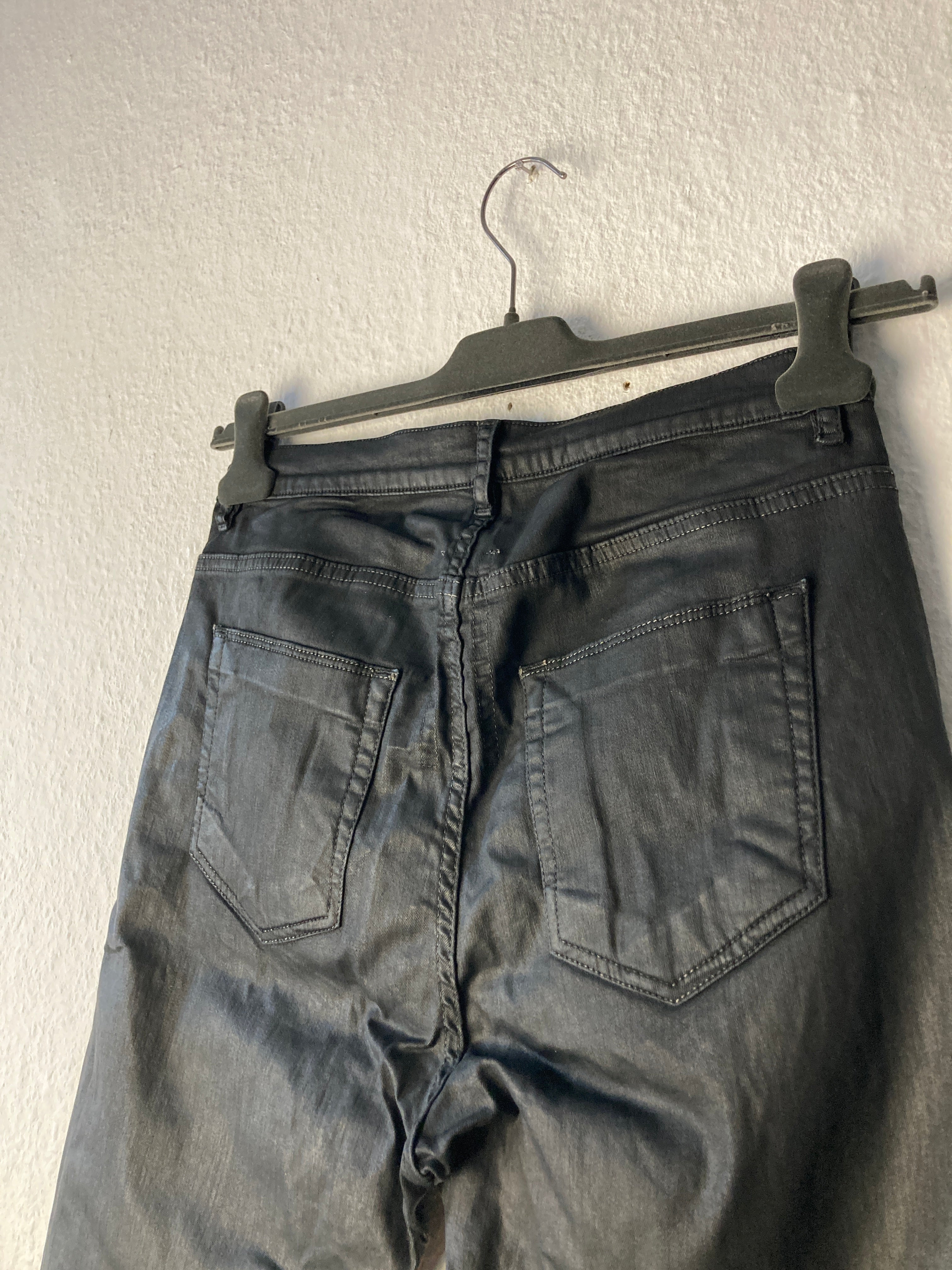 F/W 16 "MASTODON" Waxed Torrence Cut Denim Jeans Rick Owens