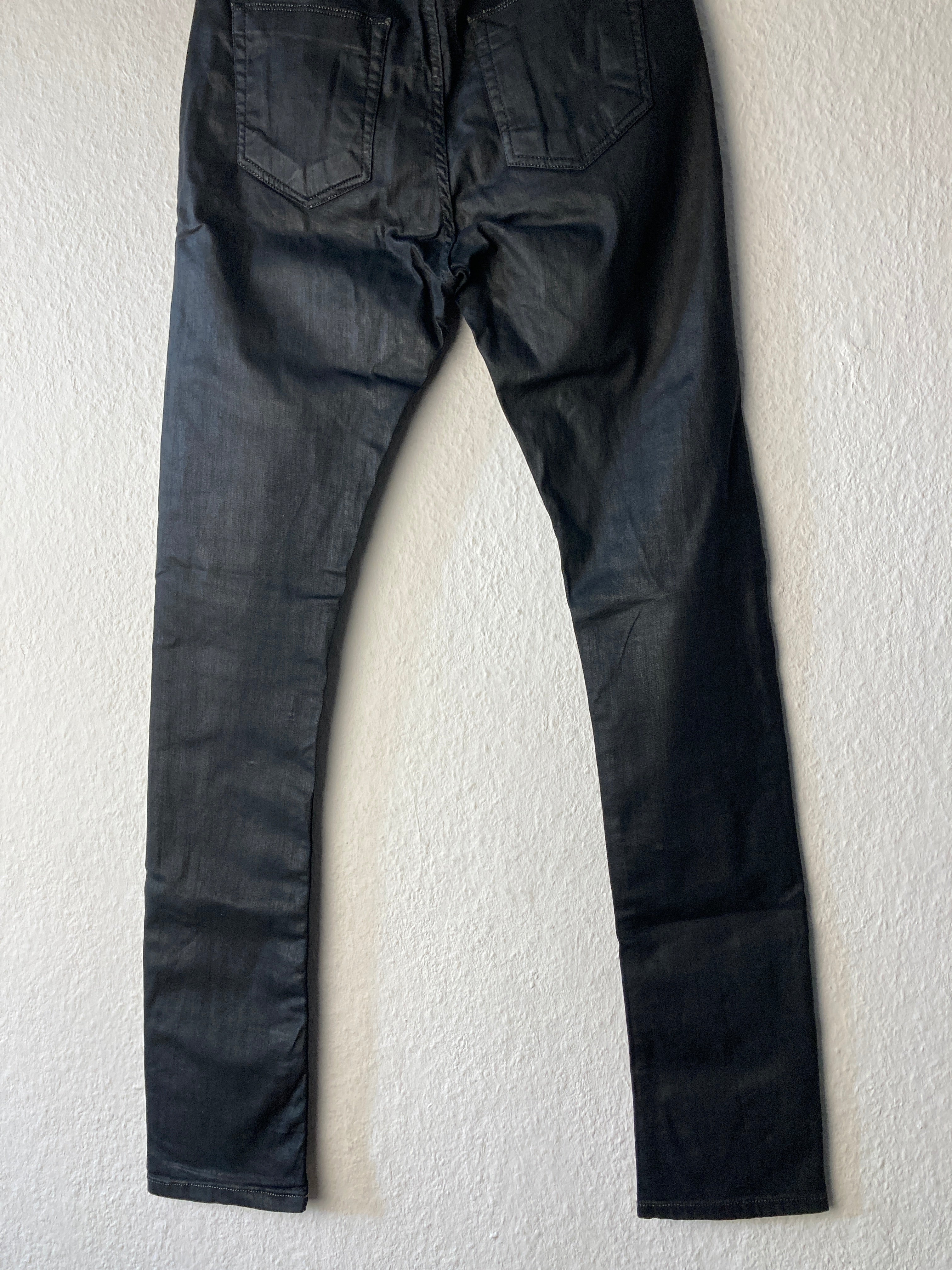 F/W 16 "MASTODON" Waxed Torrence Cut Denim Jeans Rick Owens