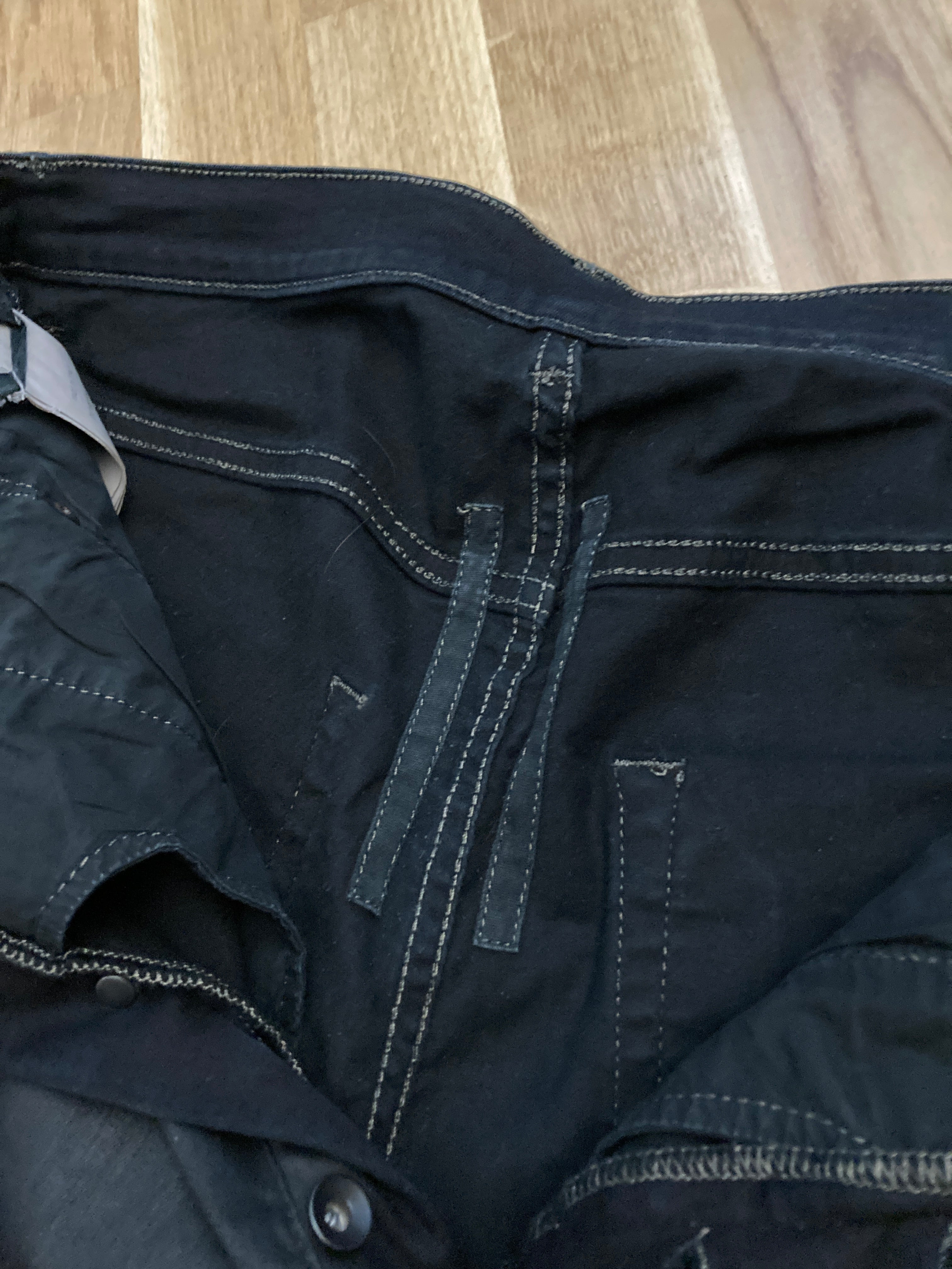 F/W 16 "MASTODON" Waxed Torrence Cut Denim Jeans Rick Owens