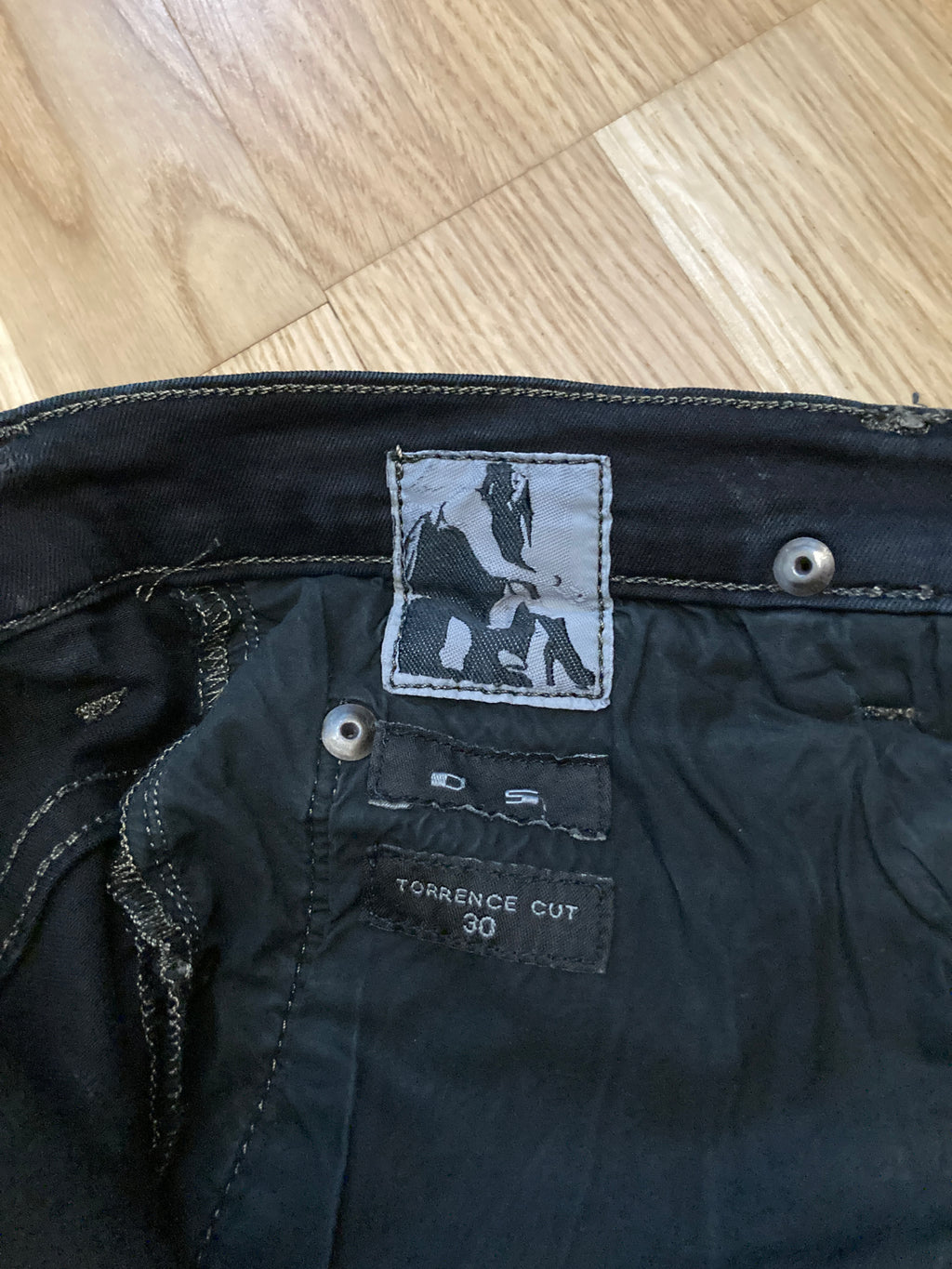F/W 16 "MASTODON" Waxed Torrence Cut Denim Jeans Rick Owens