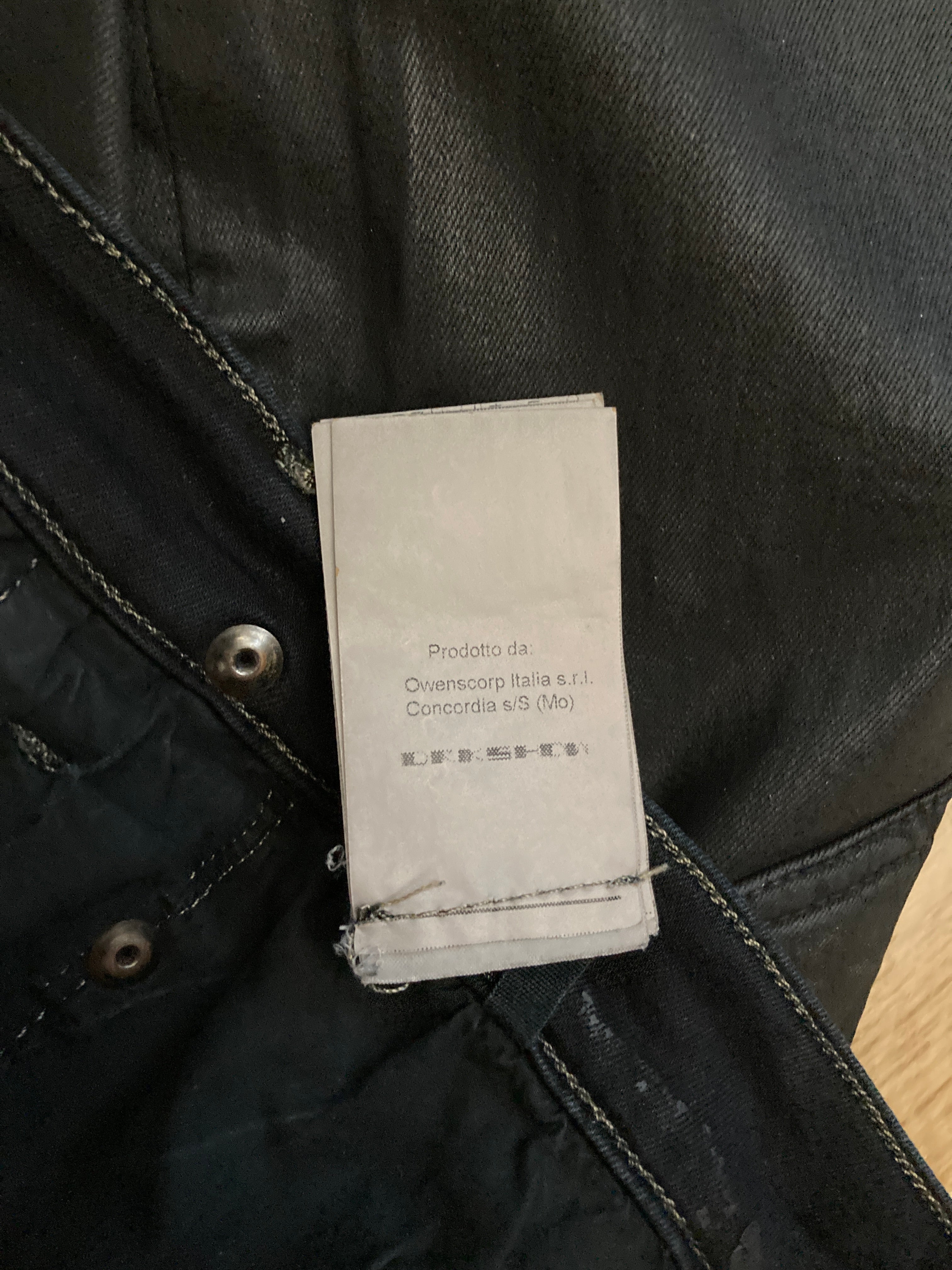 F/W 16 "MASTODON" Waxed Torrence Cut Denim Jeans Rick Owens