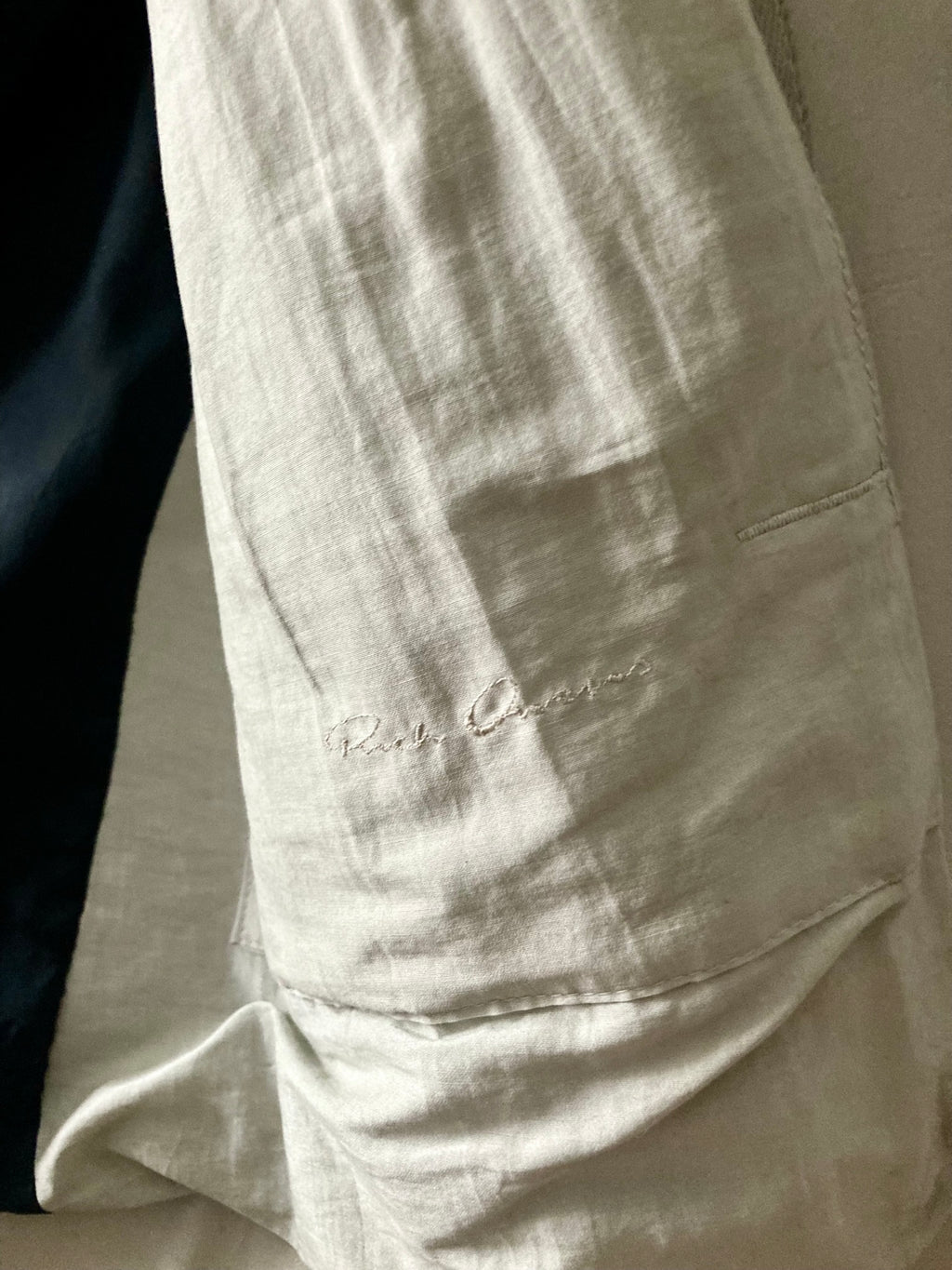 S/S 12 "NASKA" Café Racer Calf Leather Biker Jacket in Black & Pearl Size 50/M