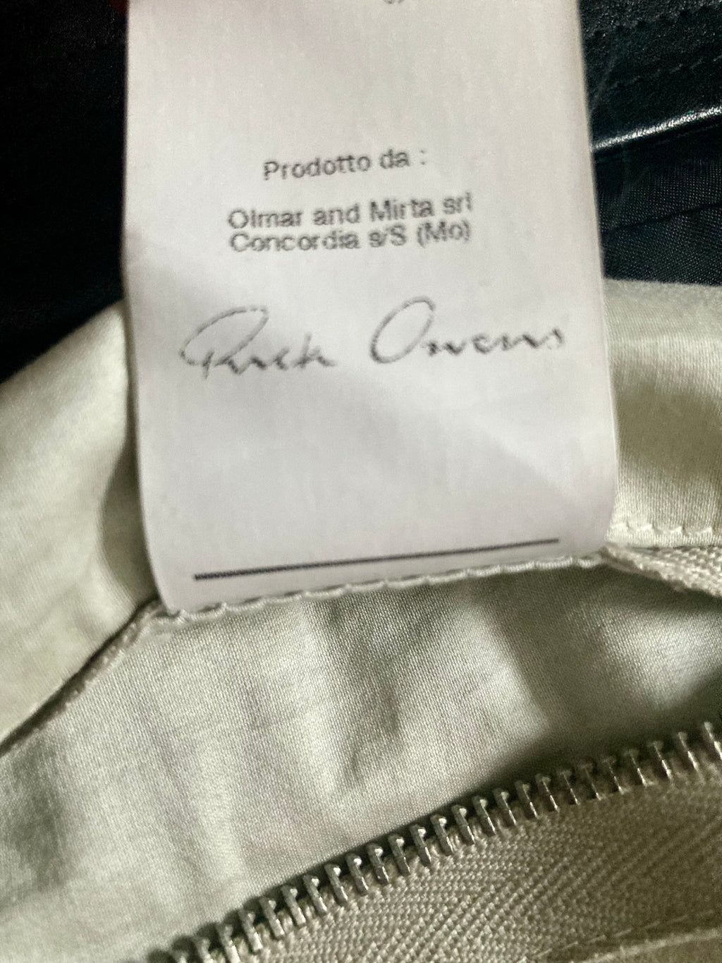 S/S 12 "NASKA" Café Racer Calf Leather Biker Jacket in Black & Pearl Size 50/M