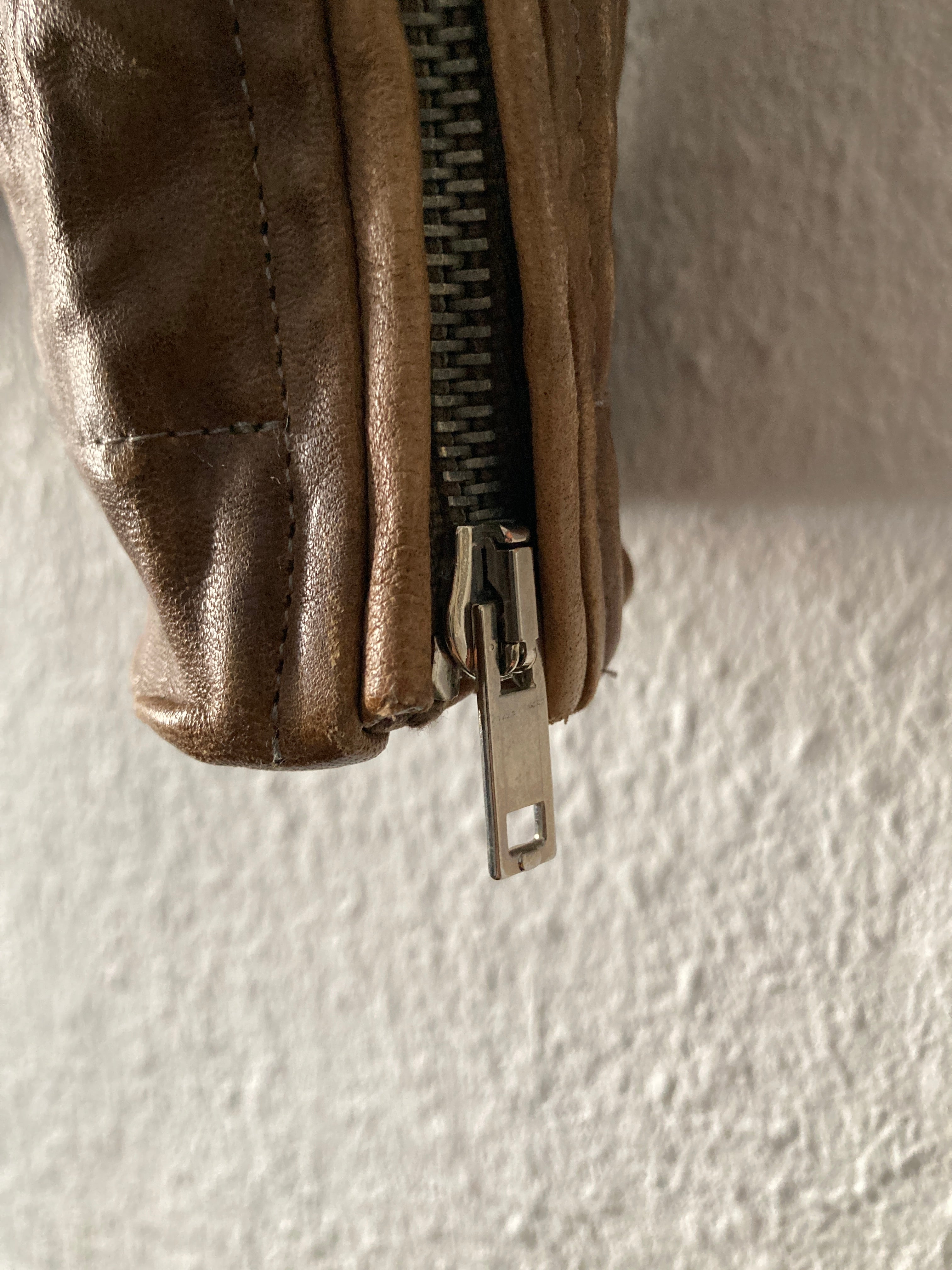 F/W 09 “CRUST” Hammered Lamb Mollino Leather Jacket Dust L