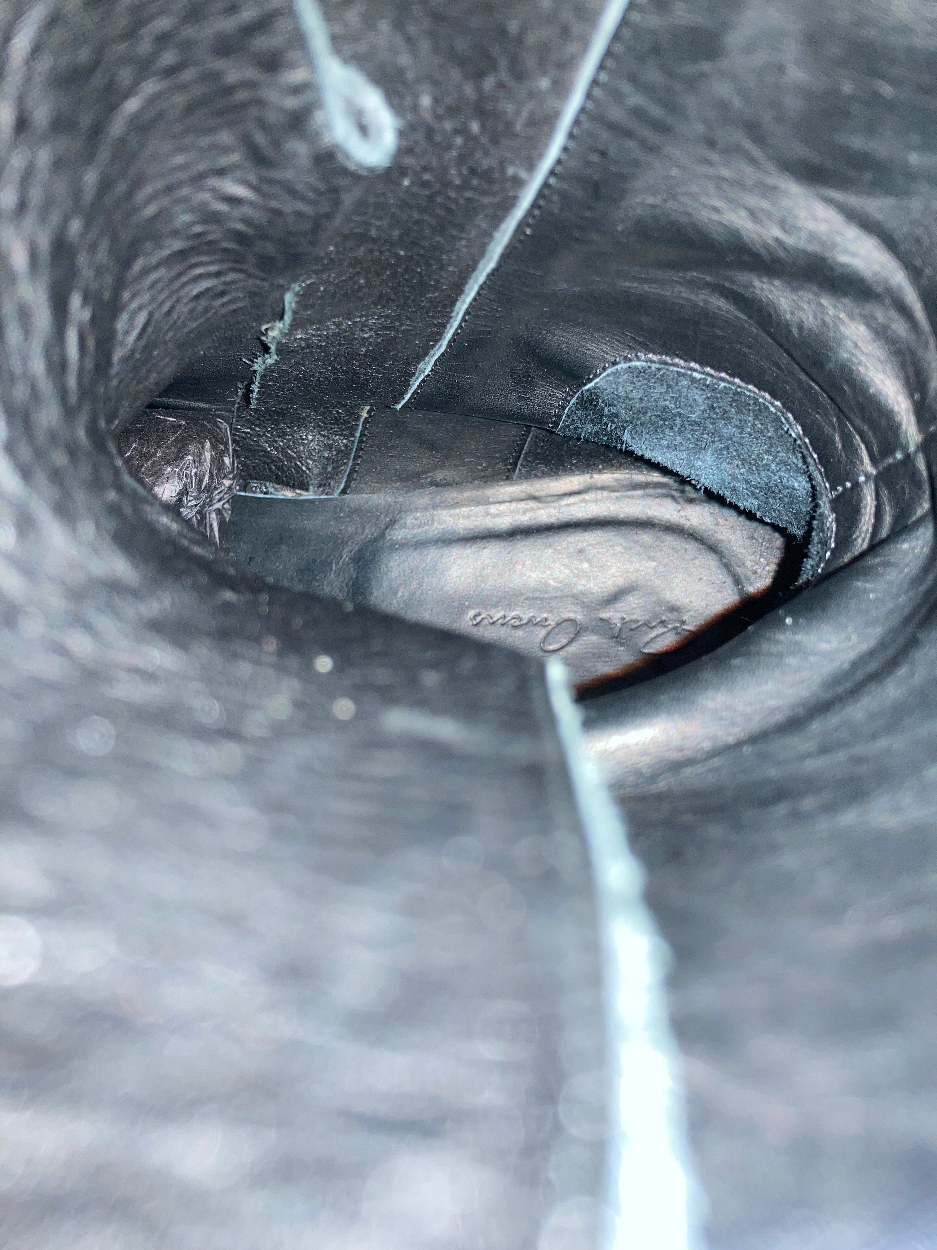 F/W 12 „MOUNTAIN“ Black Flat Sole Combat Boots IT44 Rick Owens