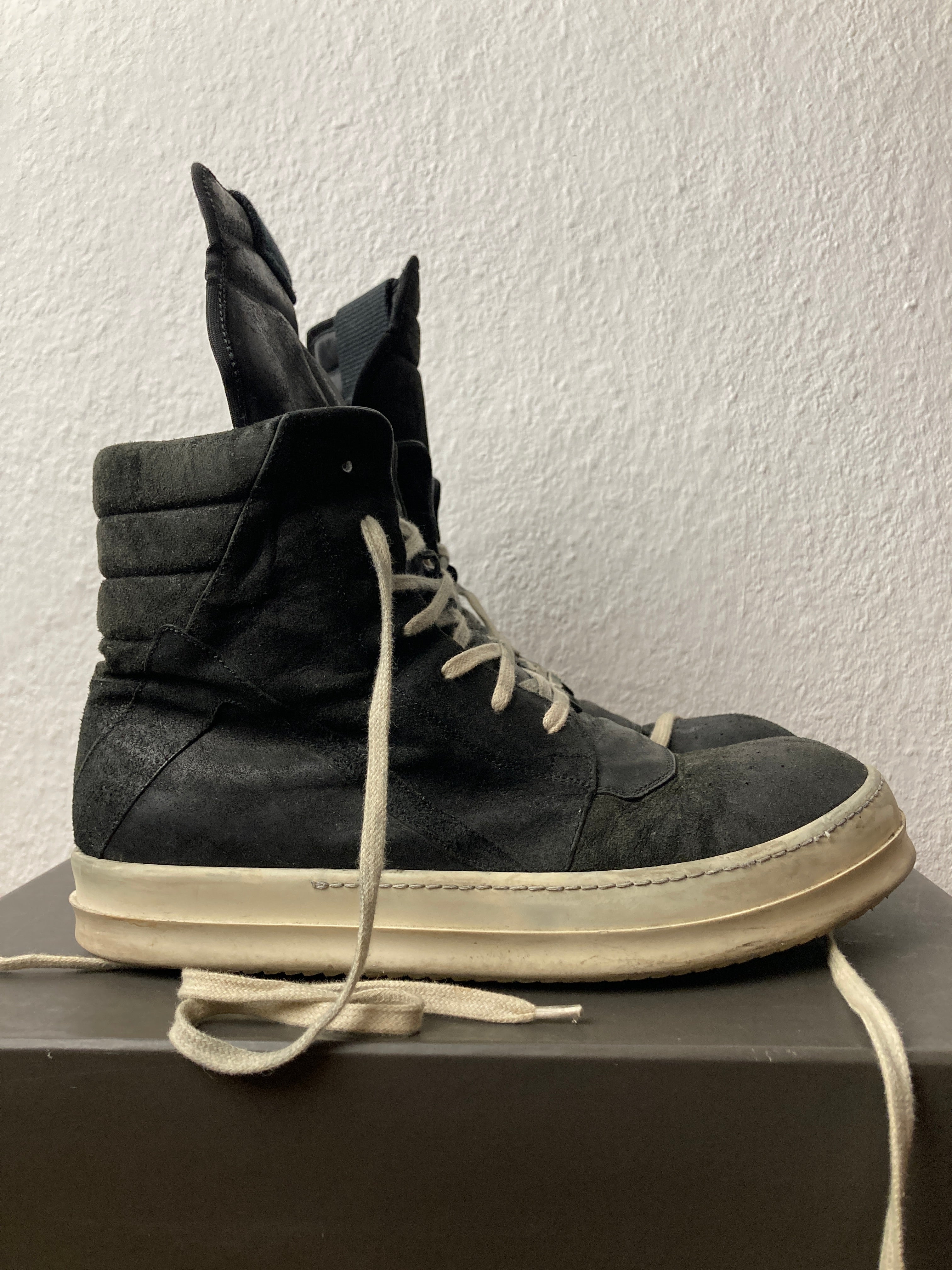 S/S 15 „FAUN“ Reverse Leather Geobaskets IT43 Rick Owens