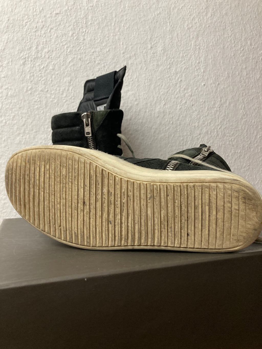 S/S 15 „FAUN“ Reverse Leather Geobaskets IT43 Rick Owens