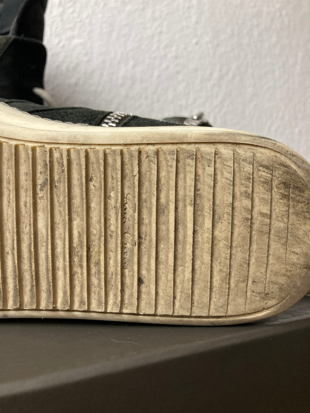 S/S 15 „FAUN“ Reverse Leather Geobaskets IT43 Rick Owens