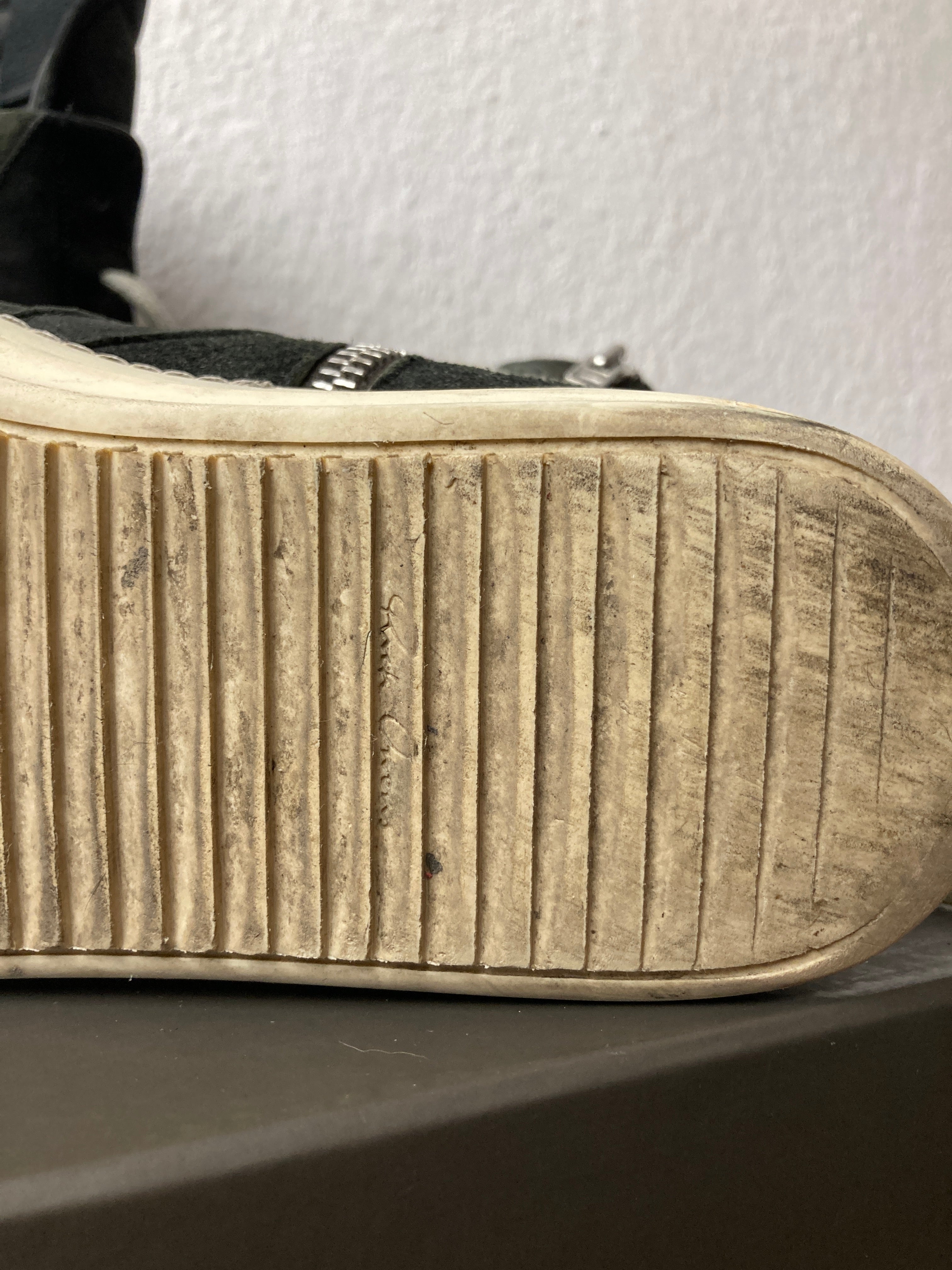 S/S 15 „FAUN“ Reverse Leather Geobaskets IT43 Rick Owens