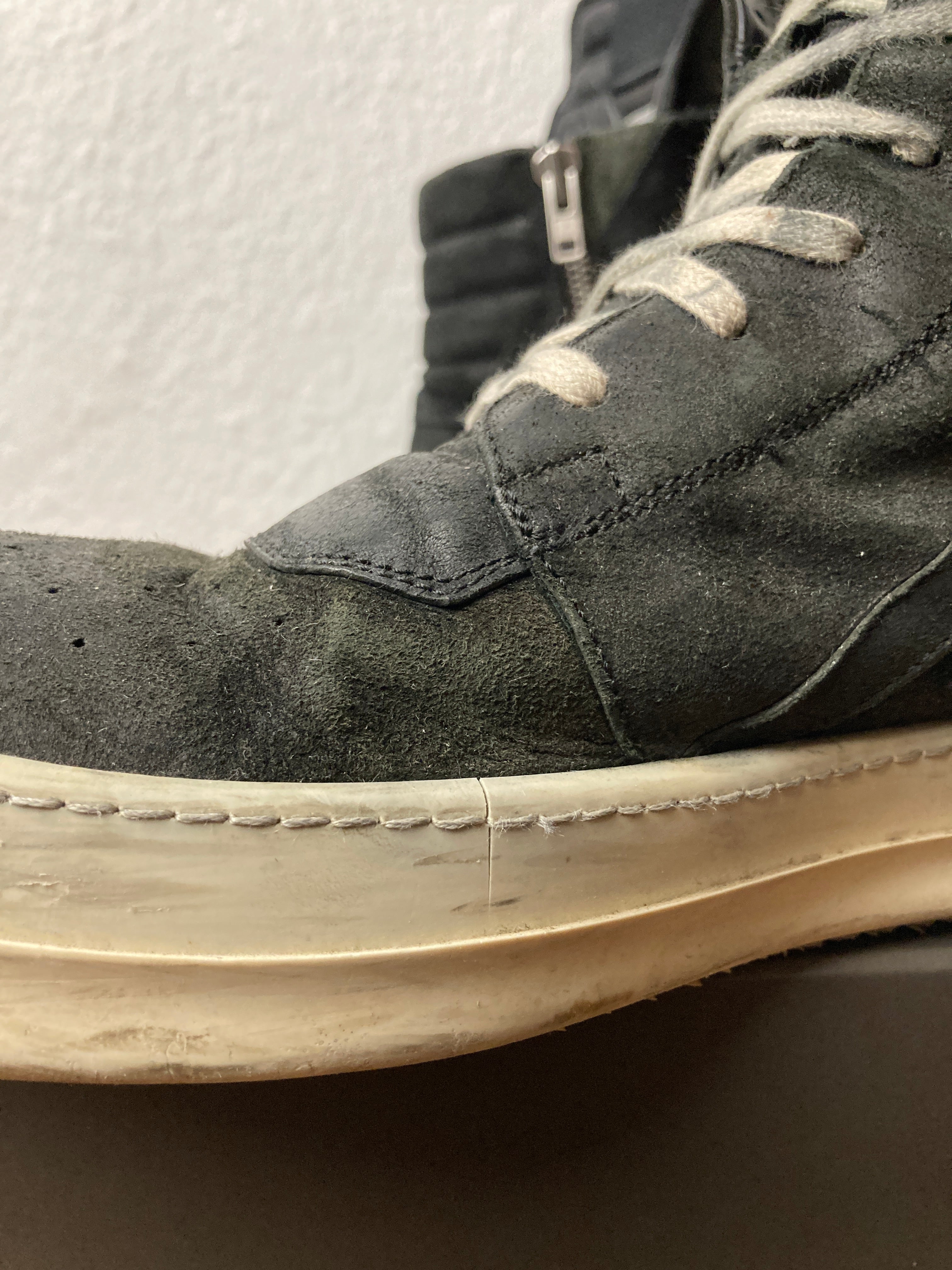 S/S 15 „FAUN“ Reverse Leather Geobaskets IT43 Rick Owens