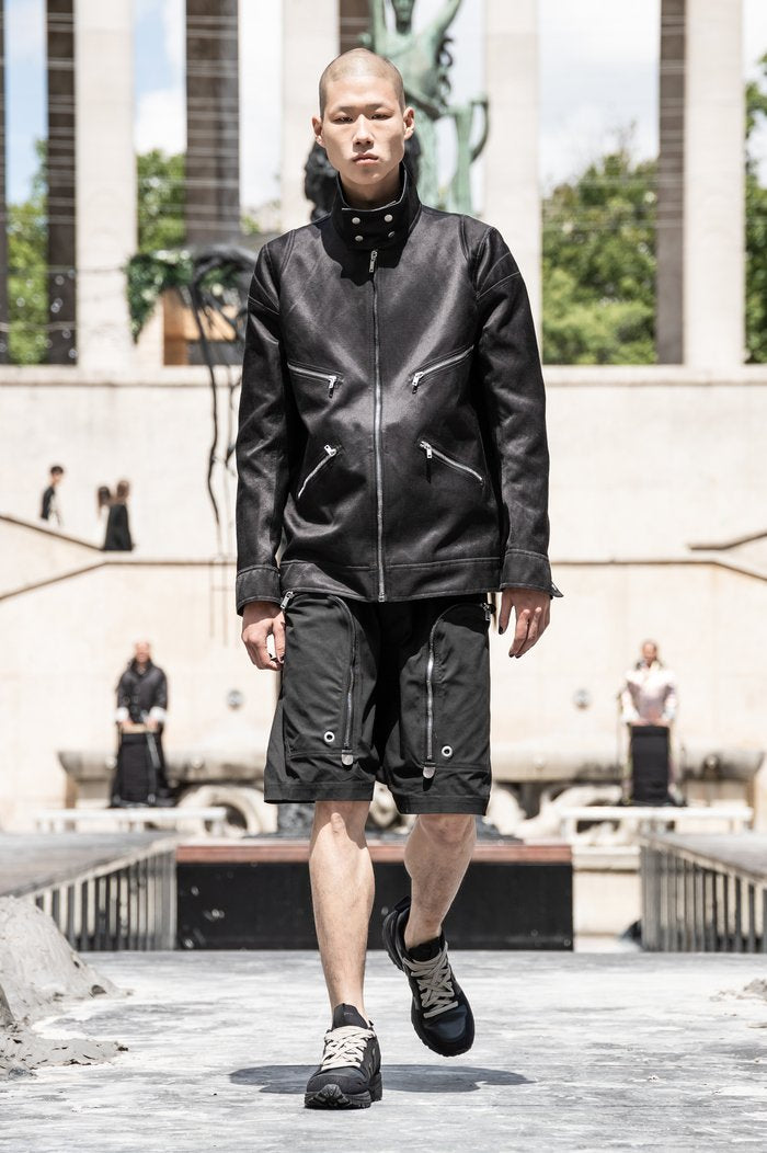S/S 20 "TECUATL" Runway Sample Biker Jacket in Black (as Sample) Size 54/L