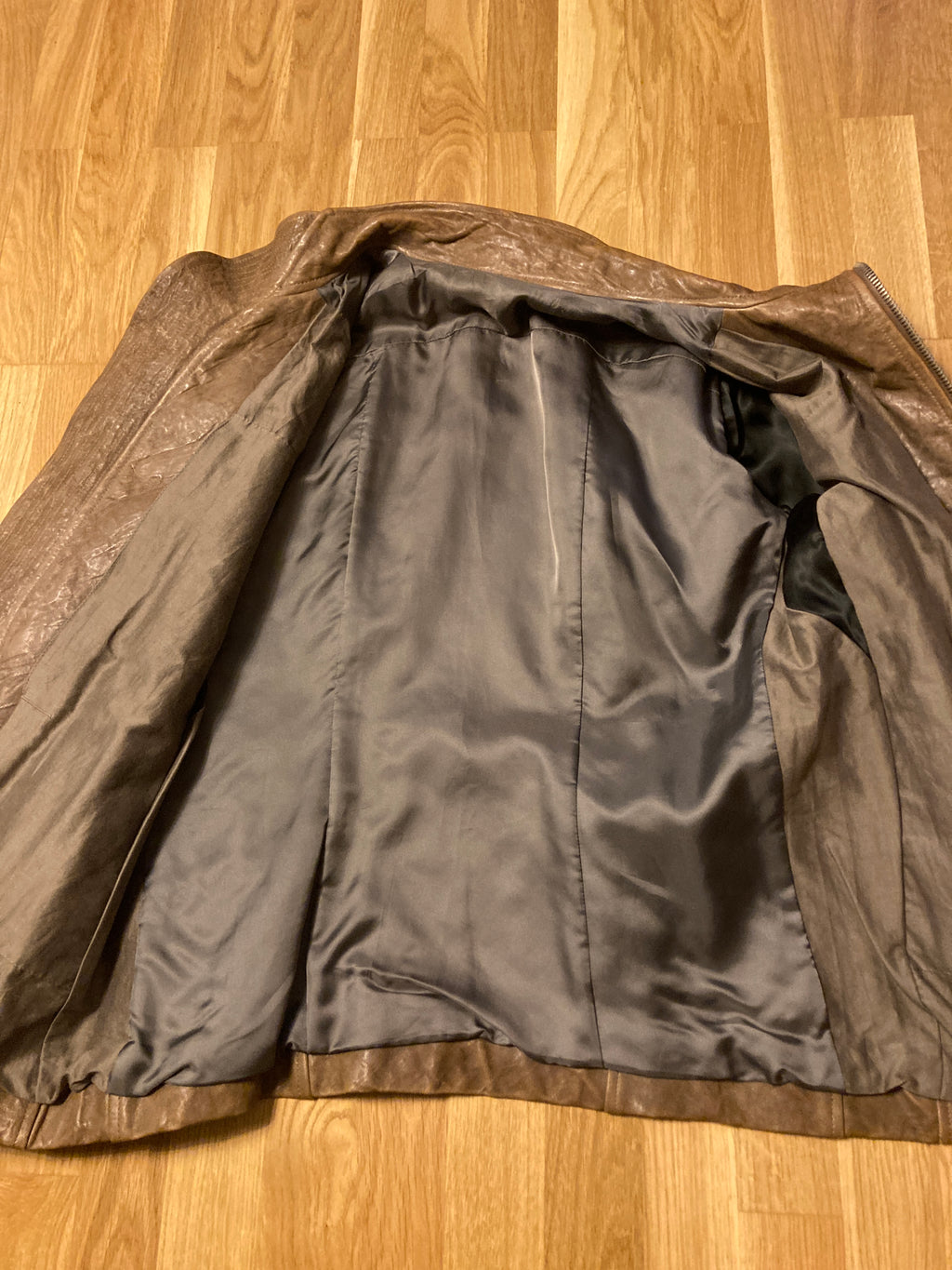 F/W 09 “CRUST” Hammered Lamb Mollino Leather Jacket Dust L