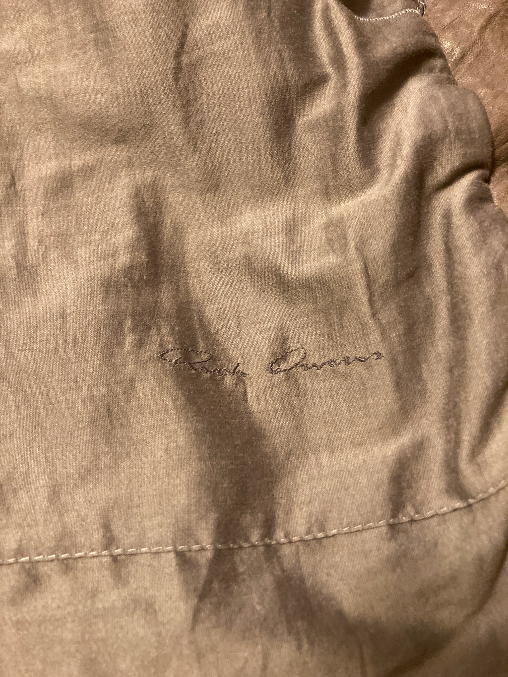 F/W 09 “CRUST” Hammered Lamb Mollino Leather Jacket Dust L