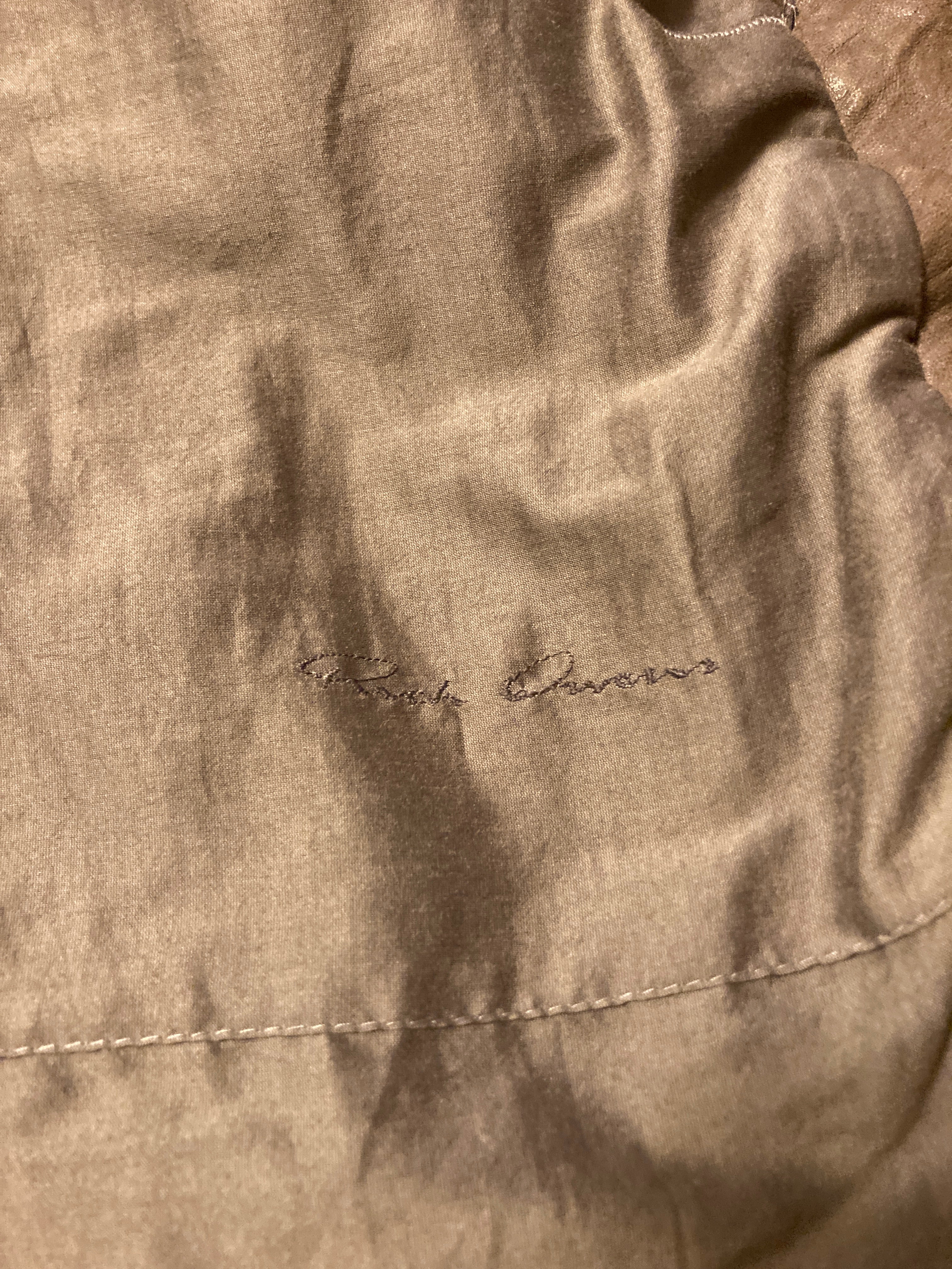 F/W 09 “CRUST” Hammered Lamb Mollino Leather Jacket Dust L