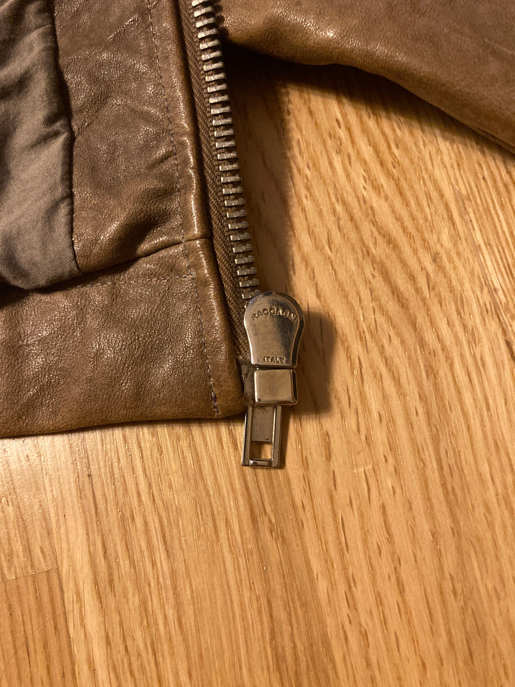 F/W 09 “CRUST” Hammered Lamb Mollino Leather Jacket Dust L