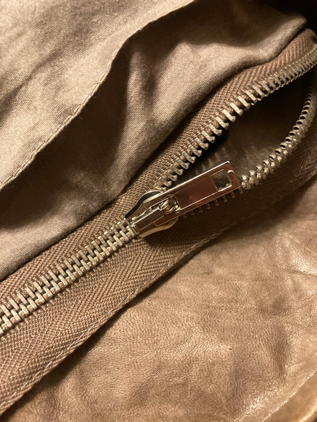 F/W 09 “CRUST” Hammered Lamb Mollino Leather Jacket Dust L