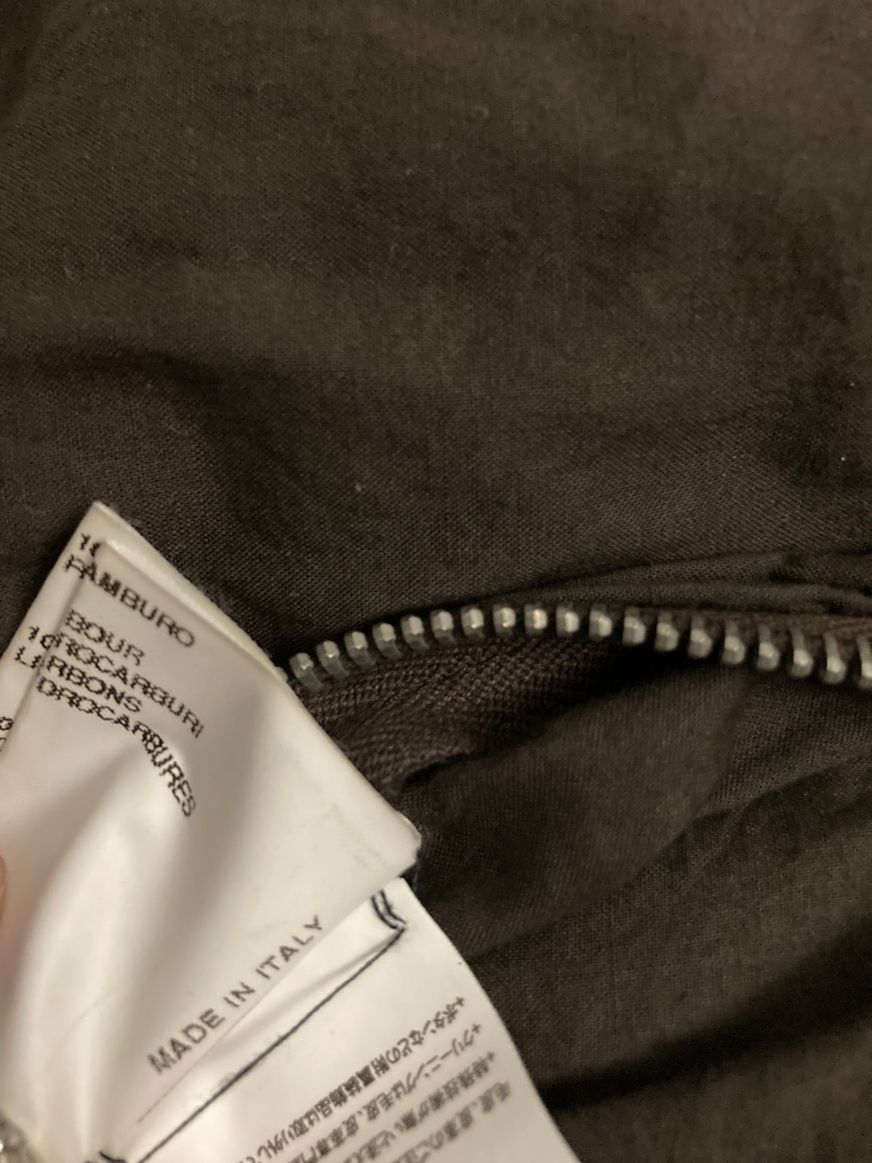 F/W 04 "QUEEN" Blistered Lamb Leather "Fogpocket" Jacket in Black and Size M