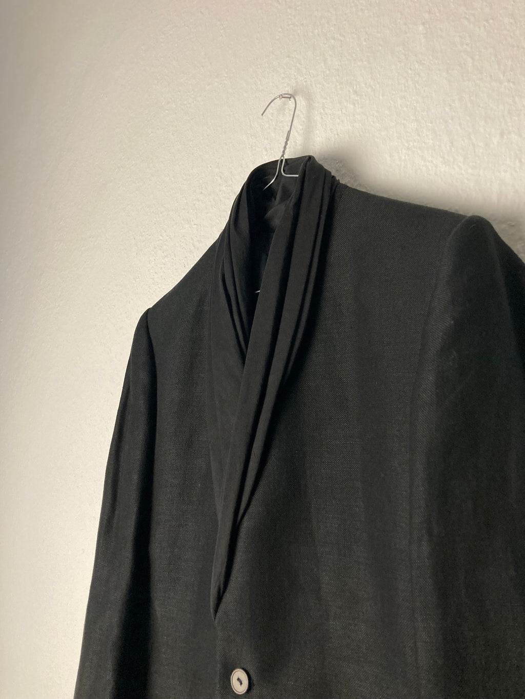 F/W 12 "MOUNTAIN" Shawl Collar Hemp & Wool Single-Breasted Blazer