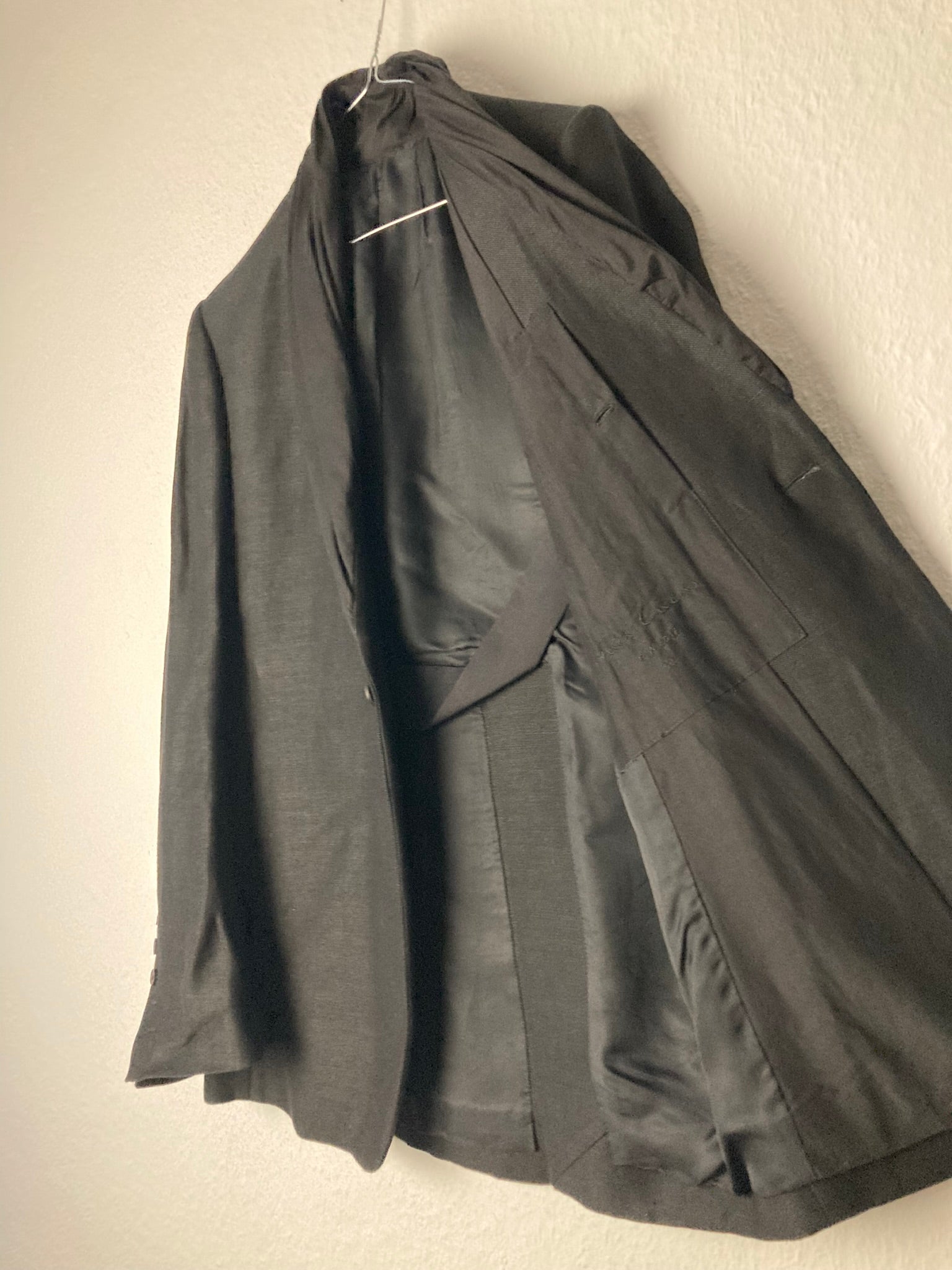 F/W 12 "MOUNTAIN" Shawl Collar Hemp & Wool Single-Breasted Blazer