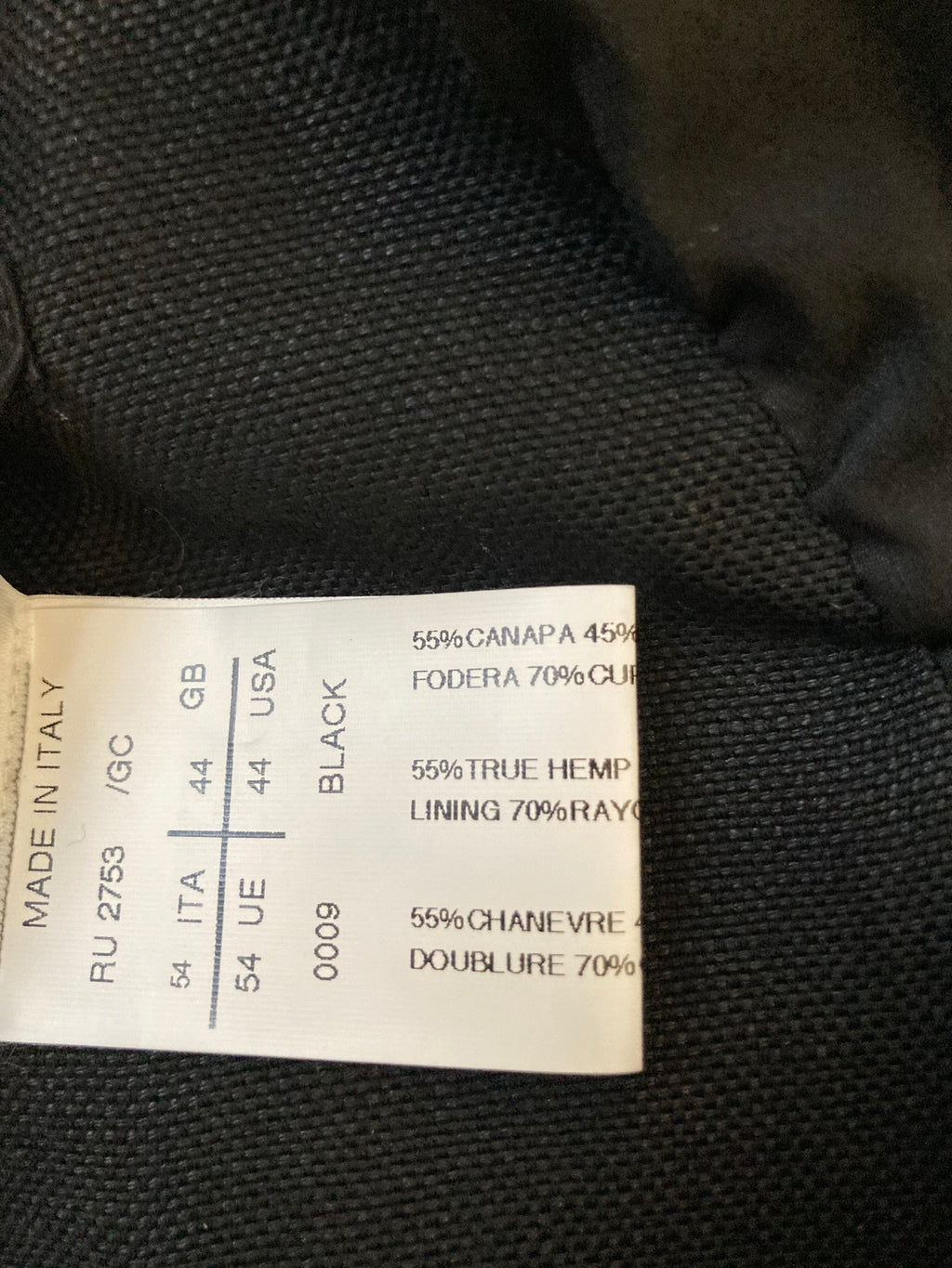 F/W 12 "MOUNTAIN" Shawl Collar Hemp & Wool Single-Breasted Blazer