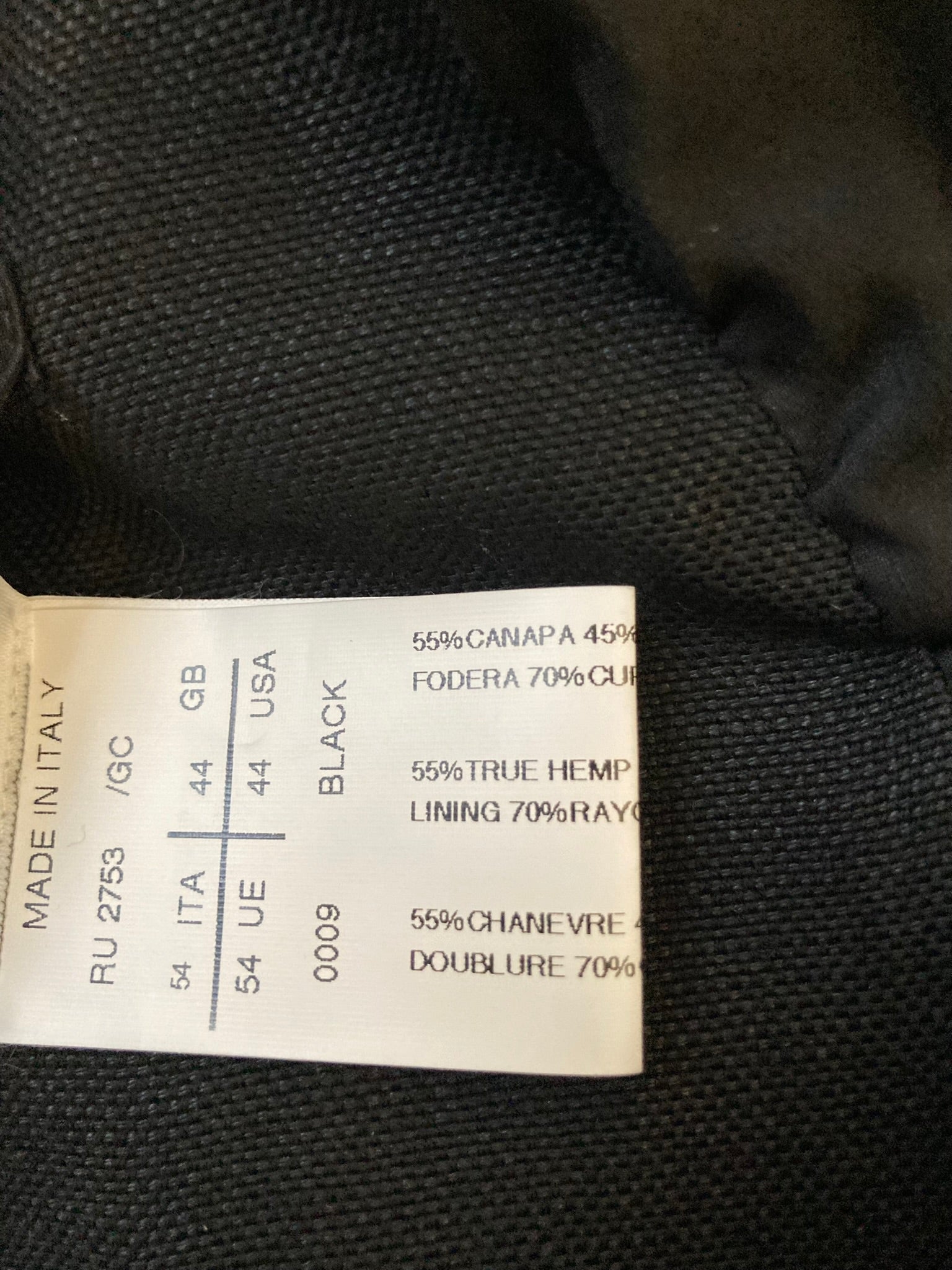 F/W 12 "MOUNTAIN" Shawl Collar Hemp & Wool Single-Breasted Blazer