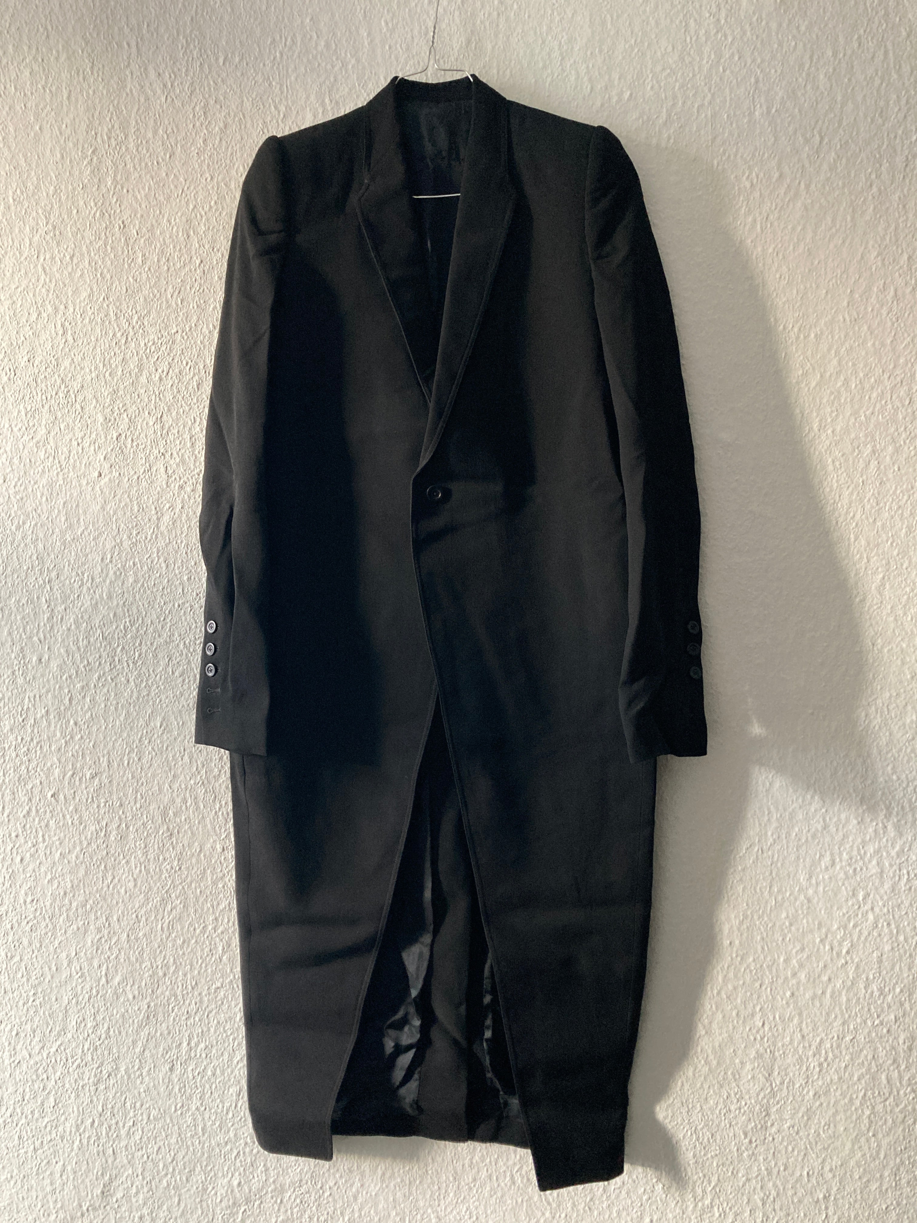 S/S 17 "WALRUS" Long Knife Wool Coat Rick Owens