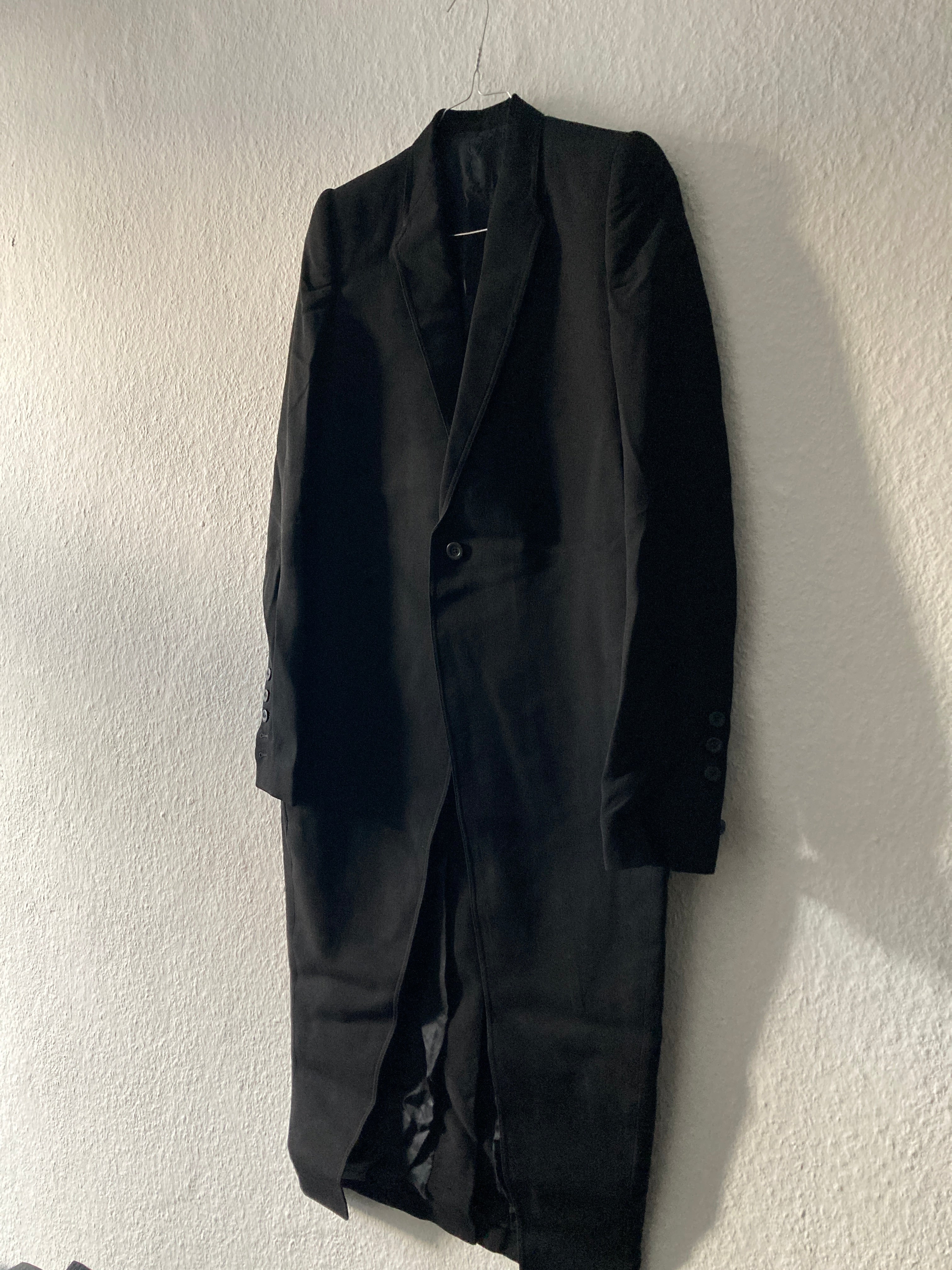 S/S 17 "WALRUS" Long Knife Wool Coat Rick Owens