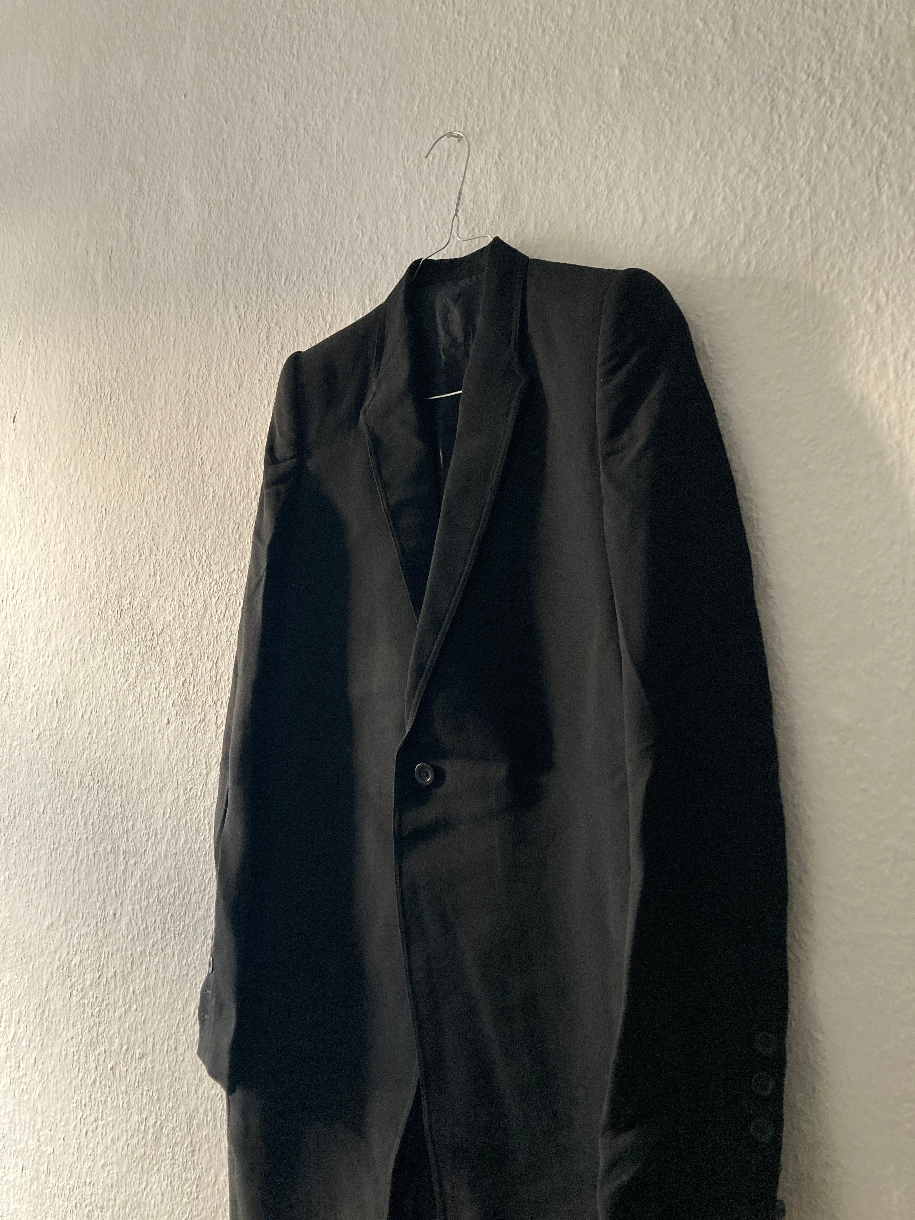 S/S 17 "WALRUS" Long Knife Wool Coat Rick Owens