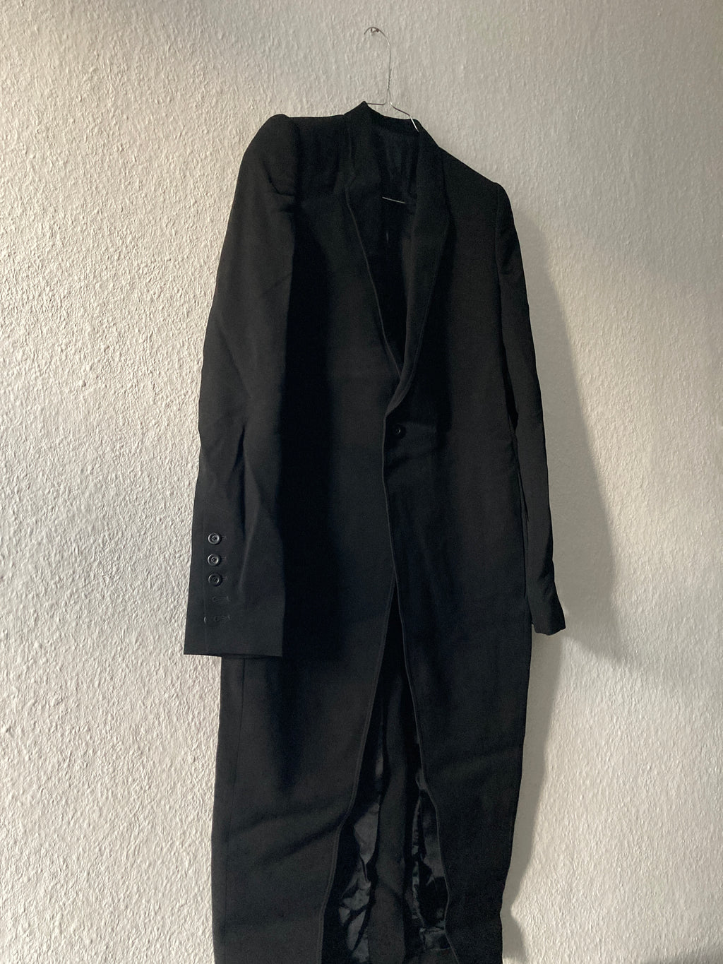 S/S 17 "WALRUS" Long Knife Wool Coat Rick Owens