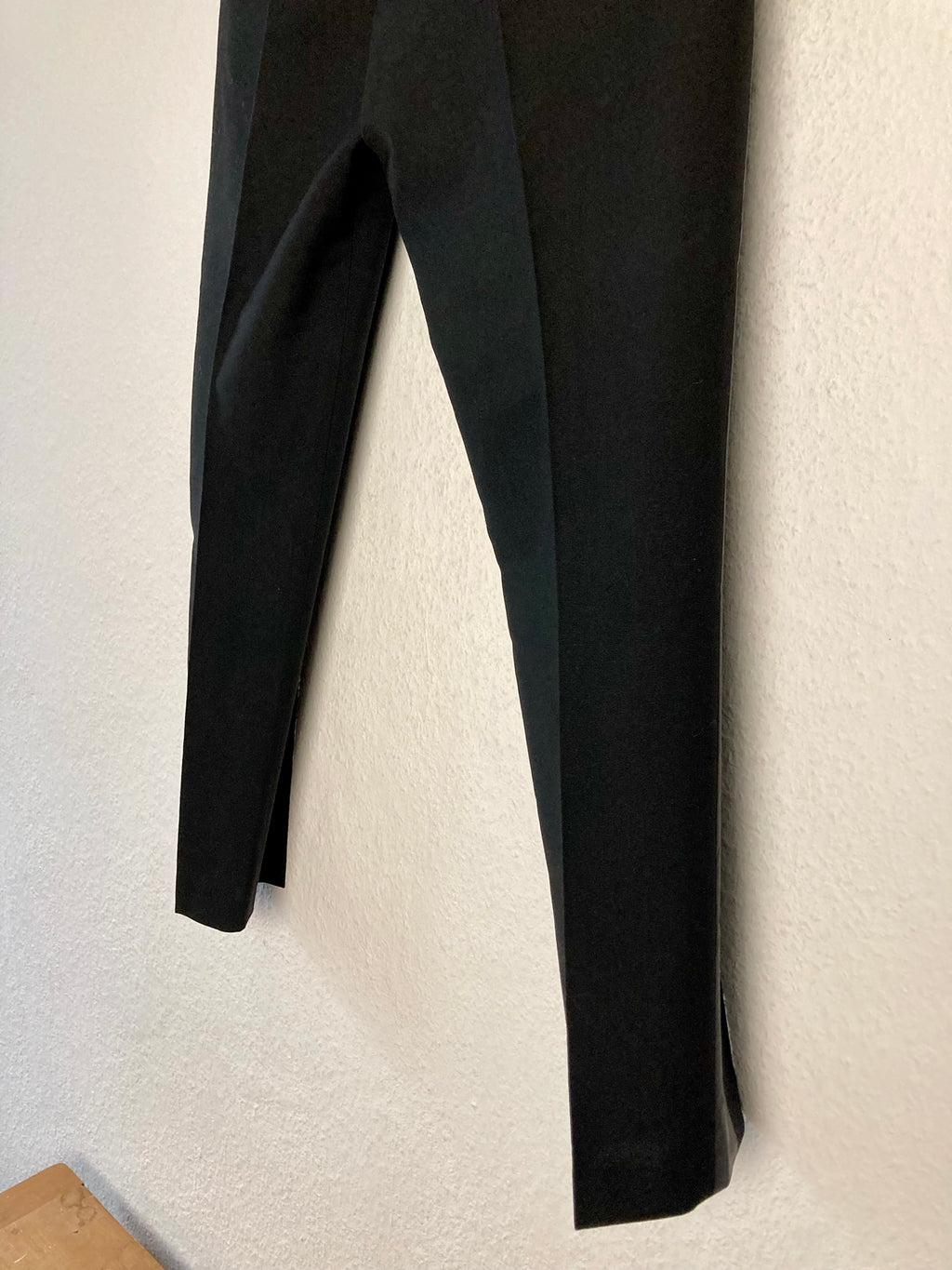 F/W 18 "SISYPHUS" Astaire Slim Fit Wool Tuxedo Trousers in Black Size 46/30