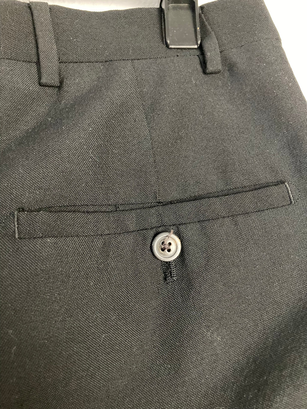 F/W 18 "SISYPHUS" Astaire Slim Fit Wool Tuxedo Trousers in Black Size 46/30