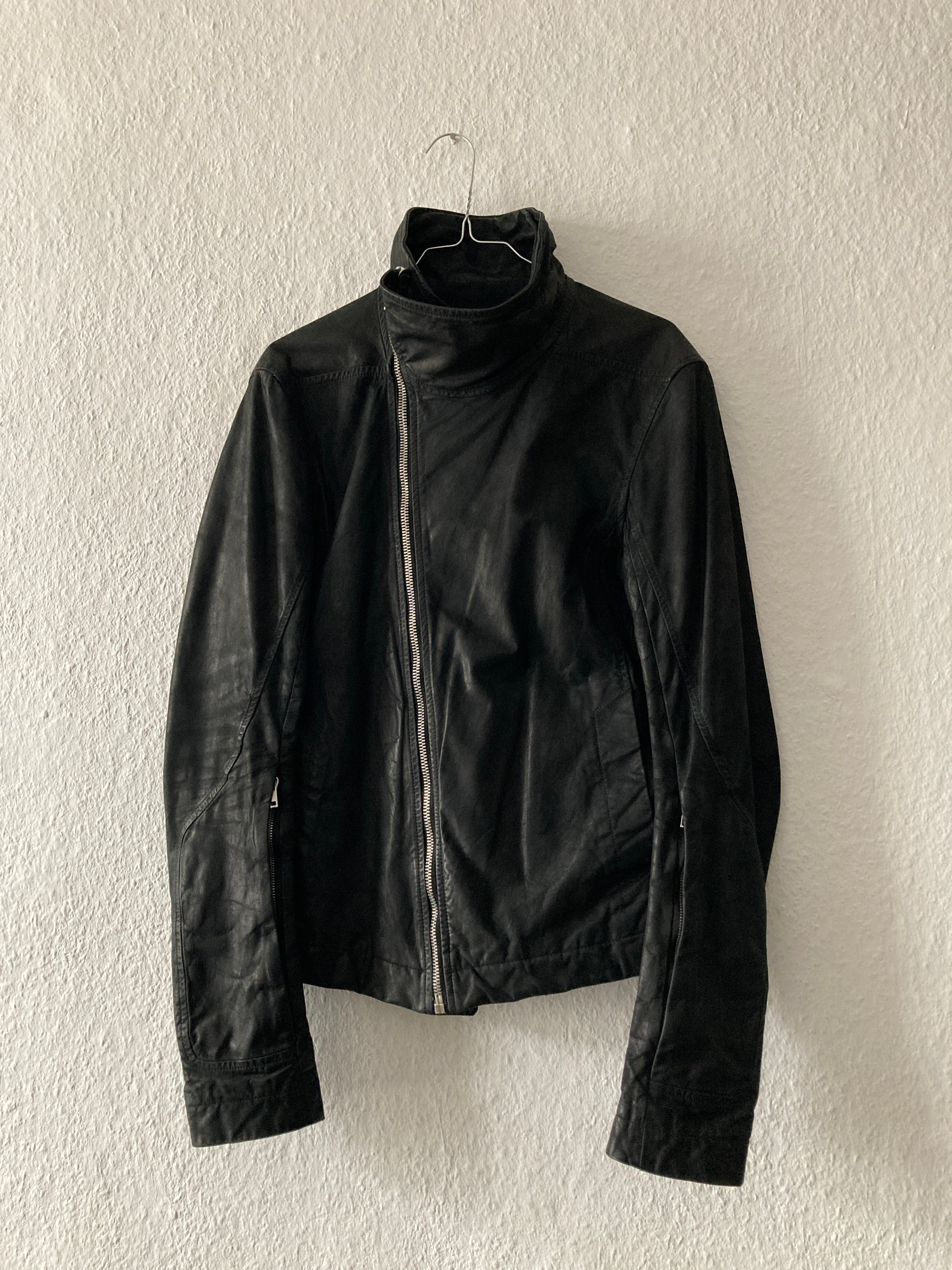 F/W 12 “MOUNTAIN” Washed Calf Leather Bauhaus Jacket IT48/M