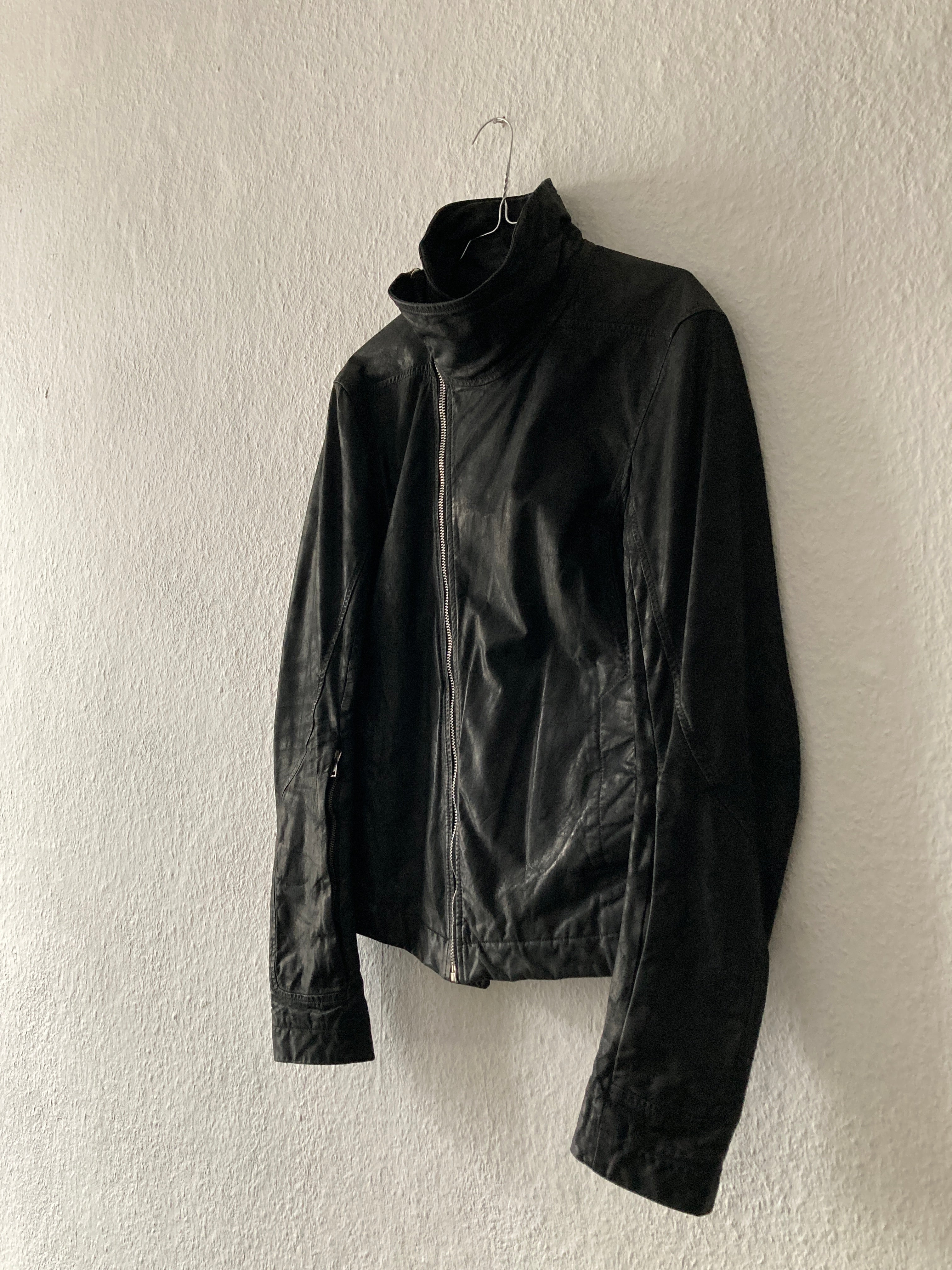 F/W 12 “MOUNTAIN” Washed Calf Leather Bauhaus Jacket IT48/M
