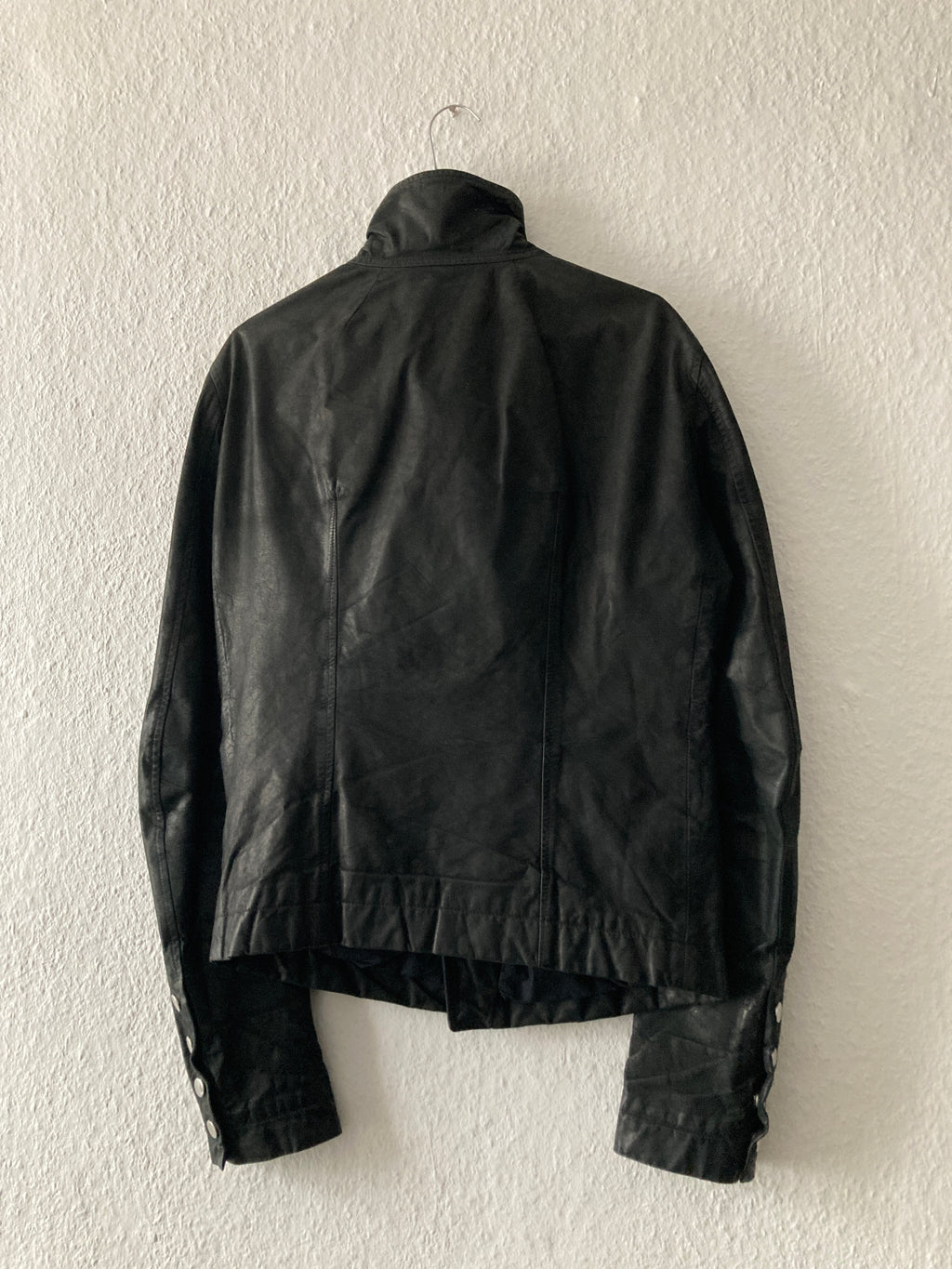 F/W 12 “MOUNTAIN” Washed Calf Leather Bauhaus Jacket IT48/M