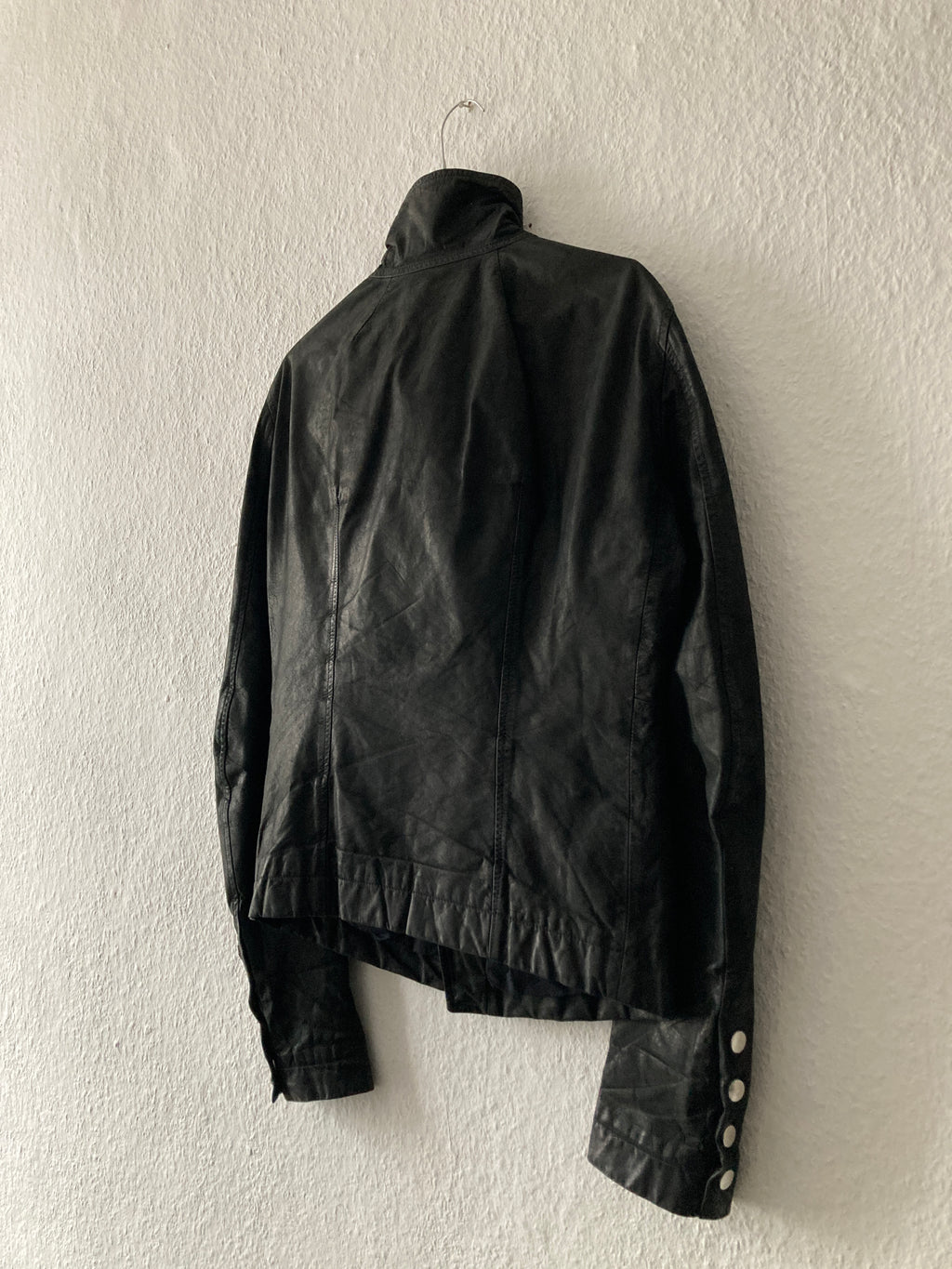 F/W 12 “MOUNTAIN” Washed Calf Leather Bauhaus Jacket IT48/M