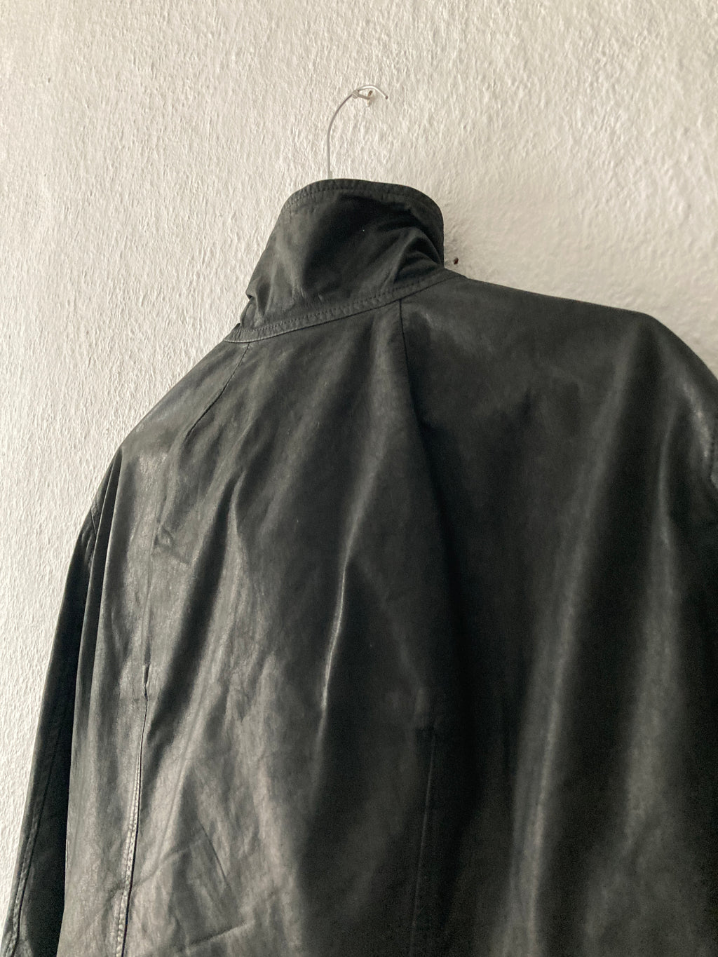 F/W 12 “MOUNTAIN” Washed Calf Leather Bauhaus Jacket IT48/M
