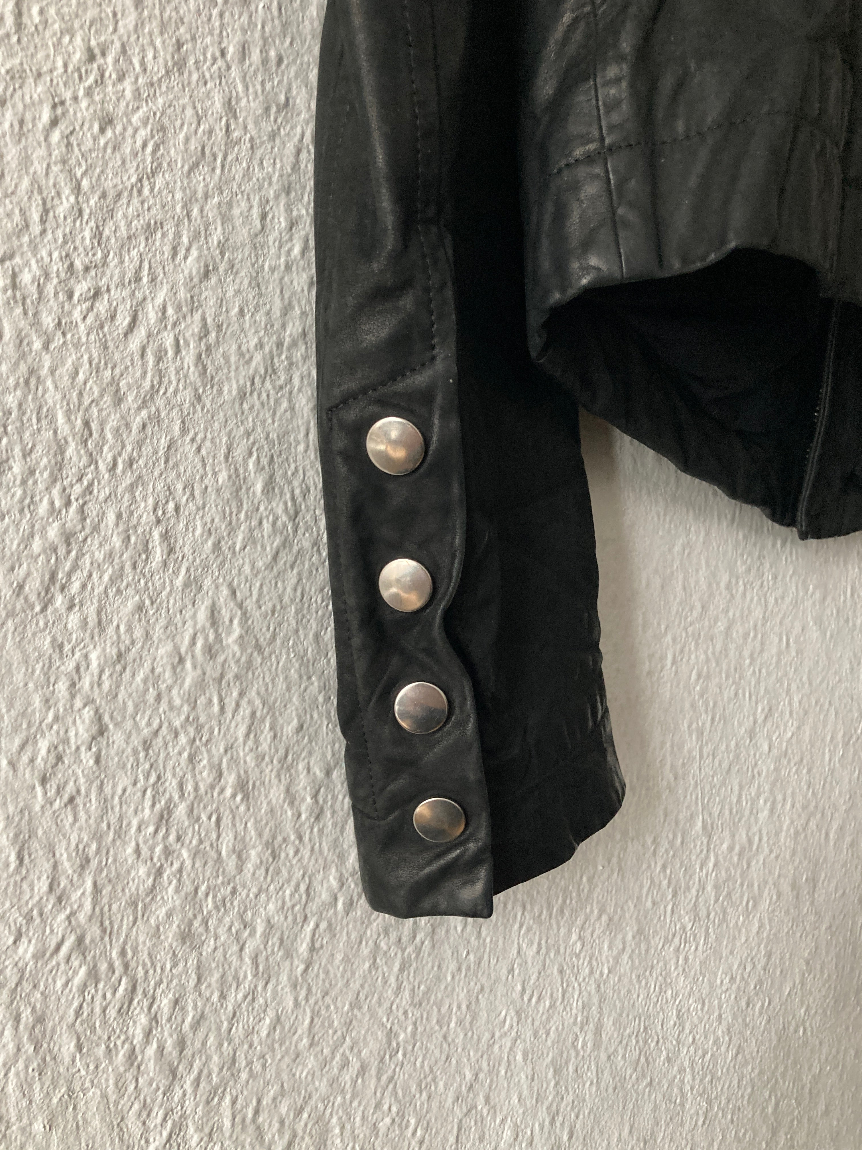 F/W 12 “MOUNTAIN” Washed Calf Leather Bauhaus Jacket IT48/M